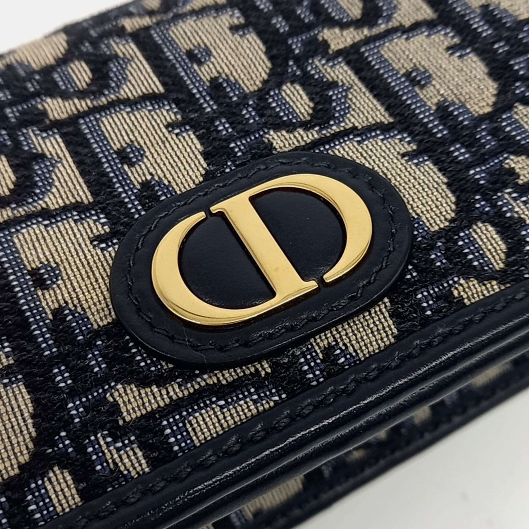 Dior Navy Blue Fabric Montaine Nano Crossbody Bag 