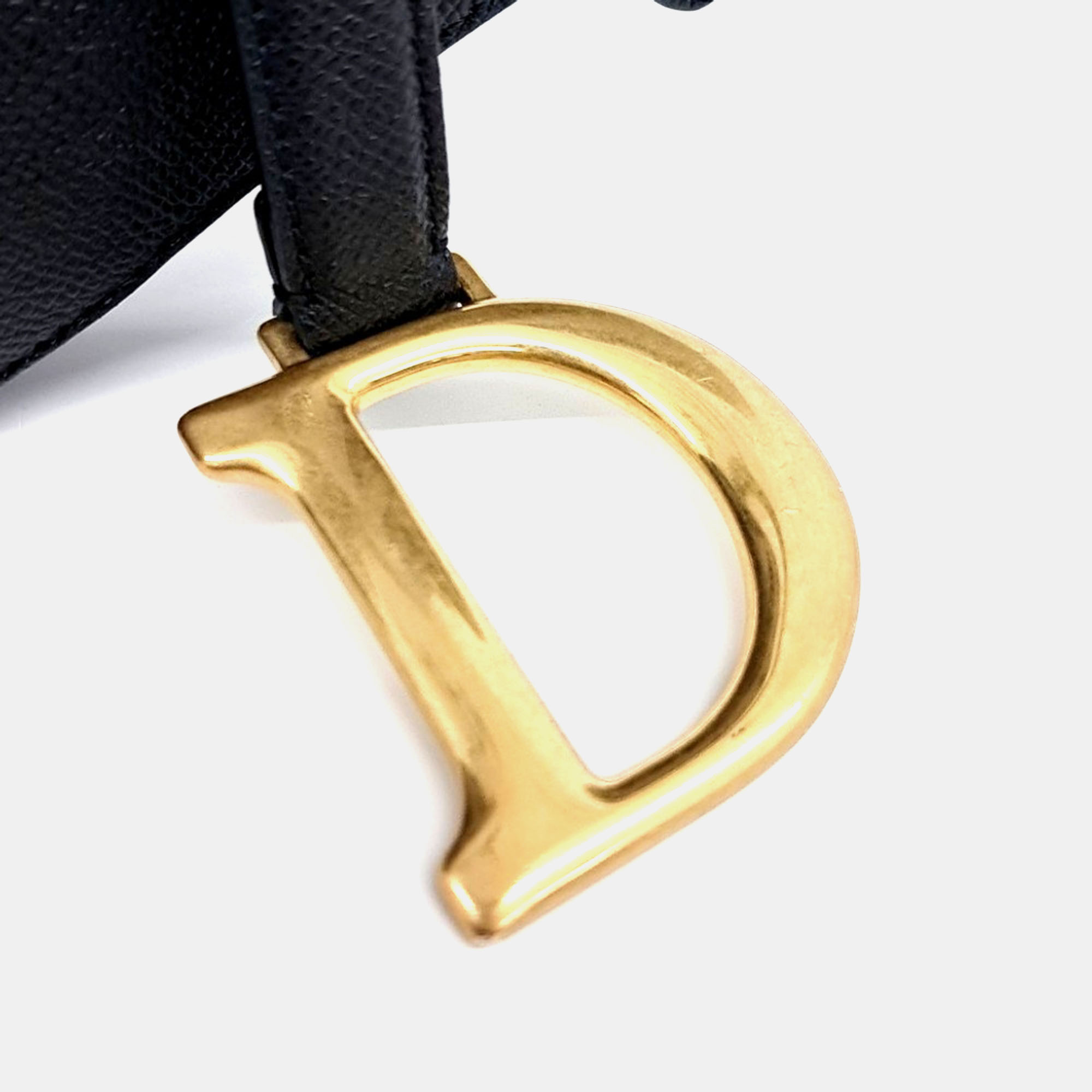 Dior Black Leather Saddle bag 
