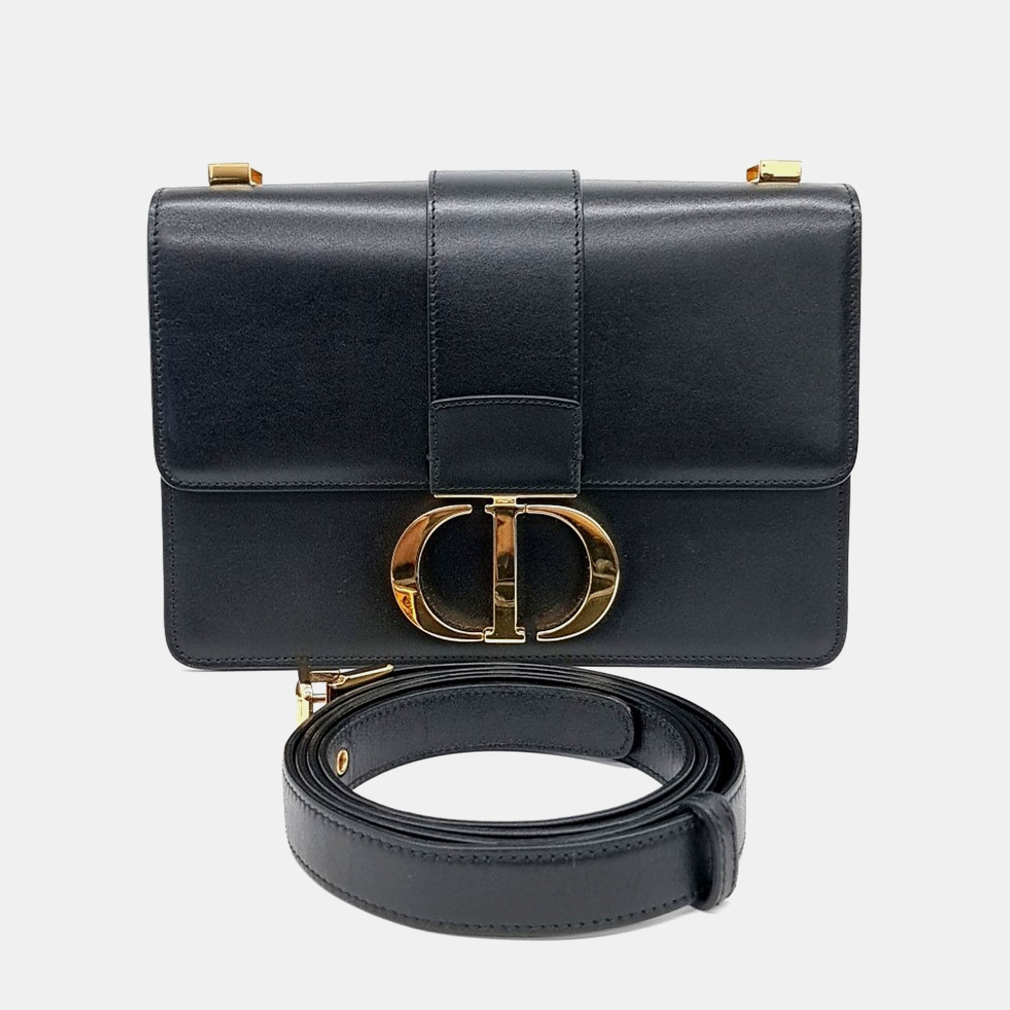 

Dior Black Leather 30 Montaigne Chain Bag