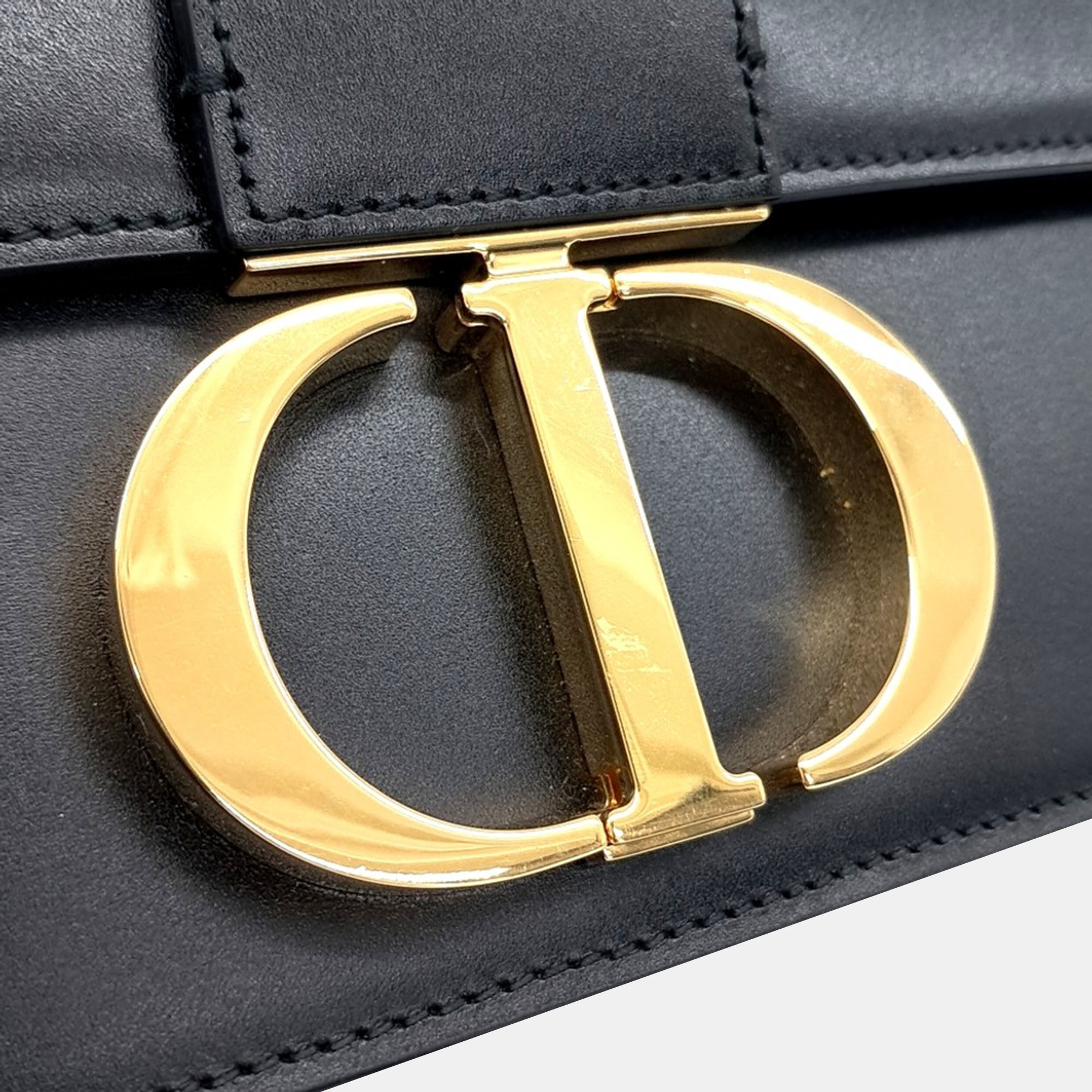 Dior Black Leather 30 Chain Montaine Bag 
