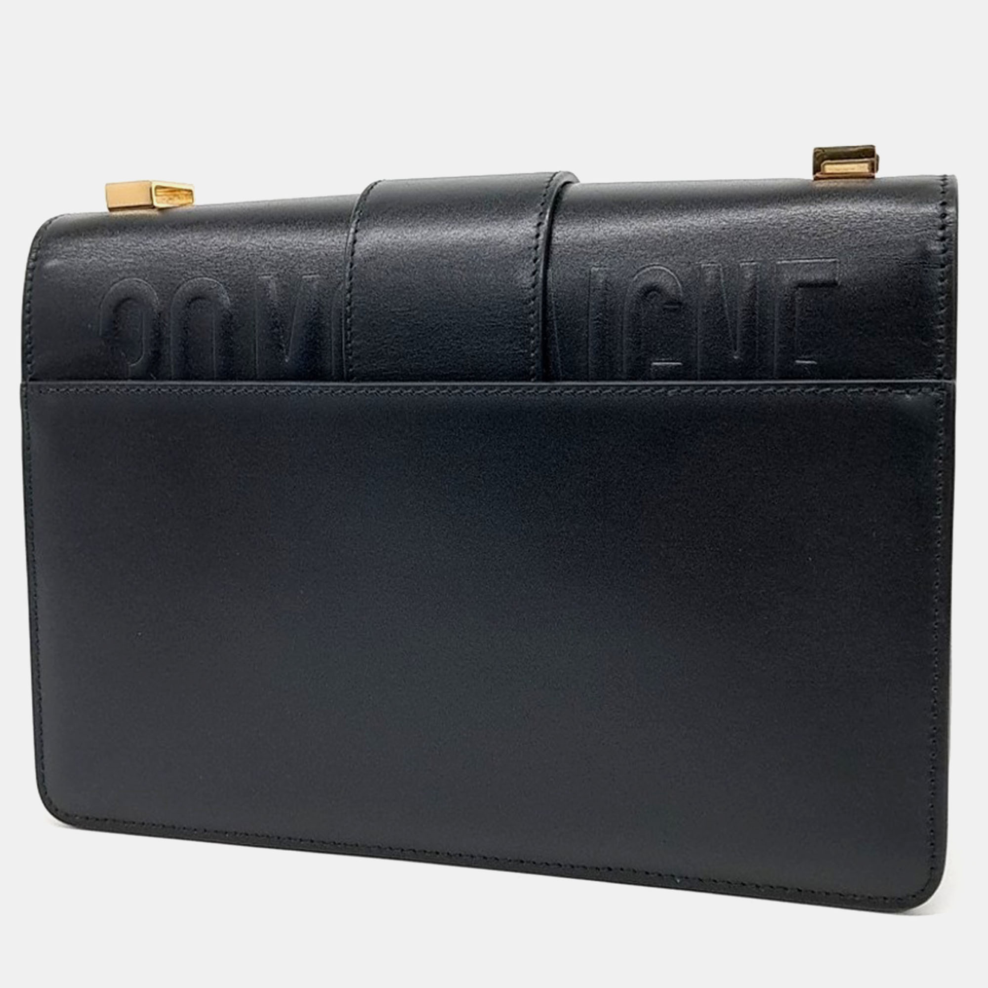 Dior Black Leather 30 Chain Montaine Bag 