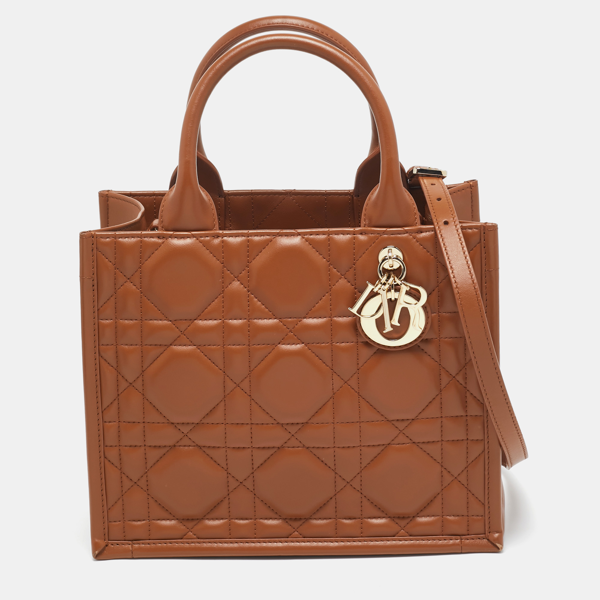 

Dior Brown Macrocannage Leather  Book Tote