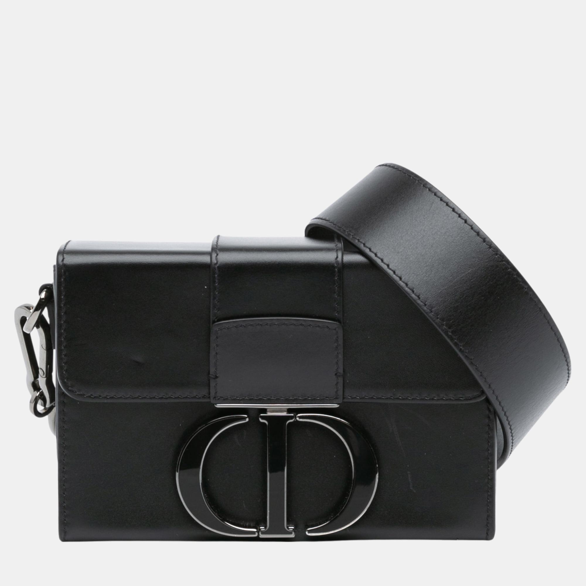 

Dior Black Micro Smooth Calfskin 30 Montaigne Flap