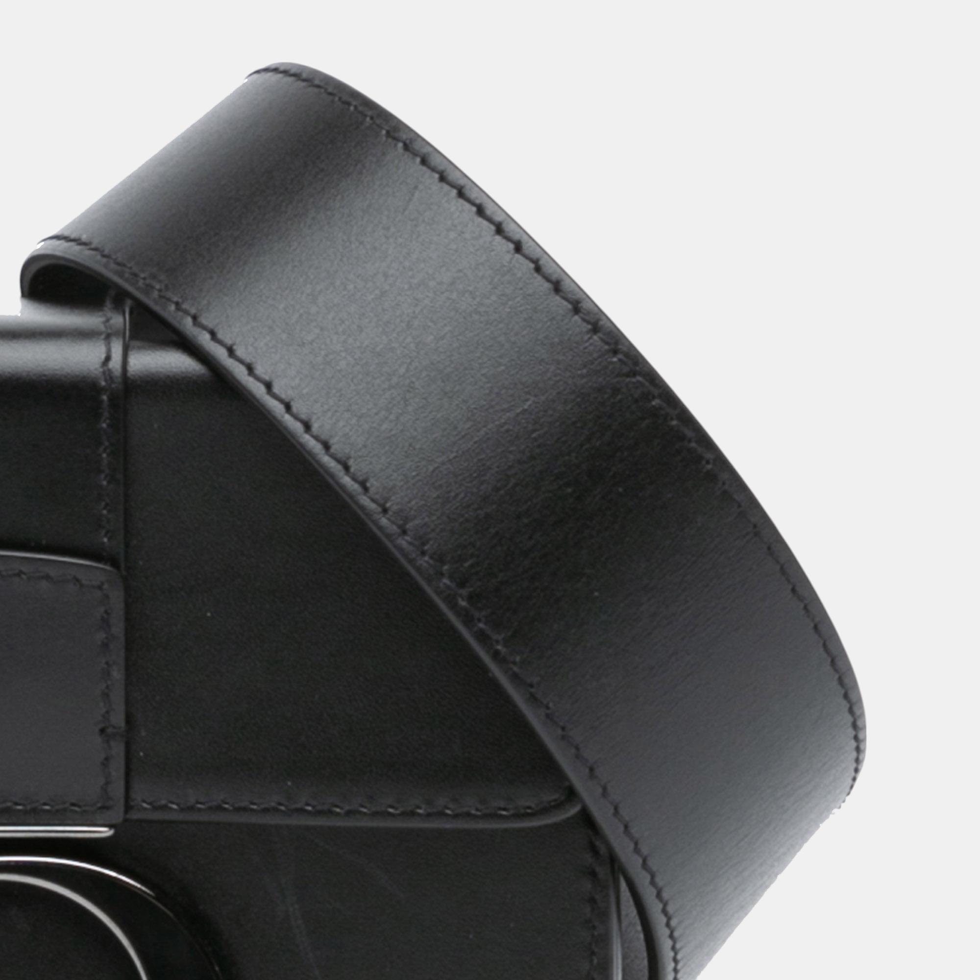Dior Black Micro Smooth Calfskin 30 Montaigne Flap 