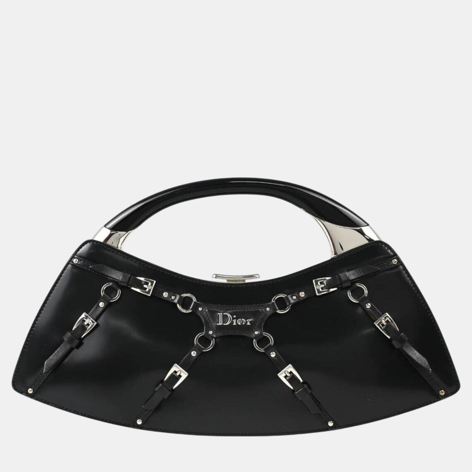 

Christian Dior Black Patent Leather Handbag