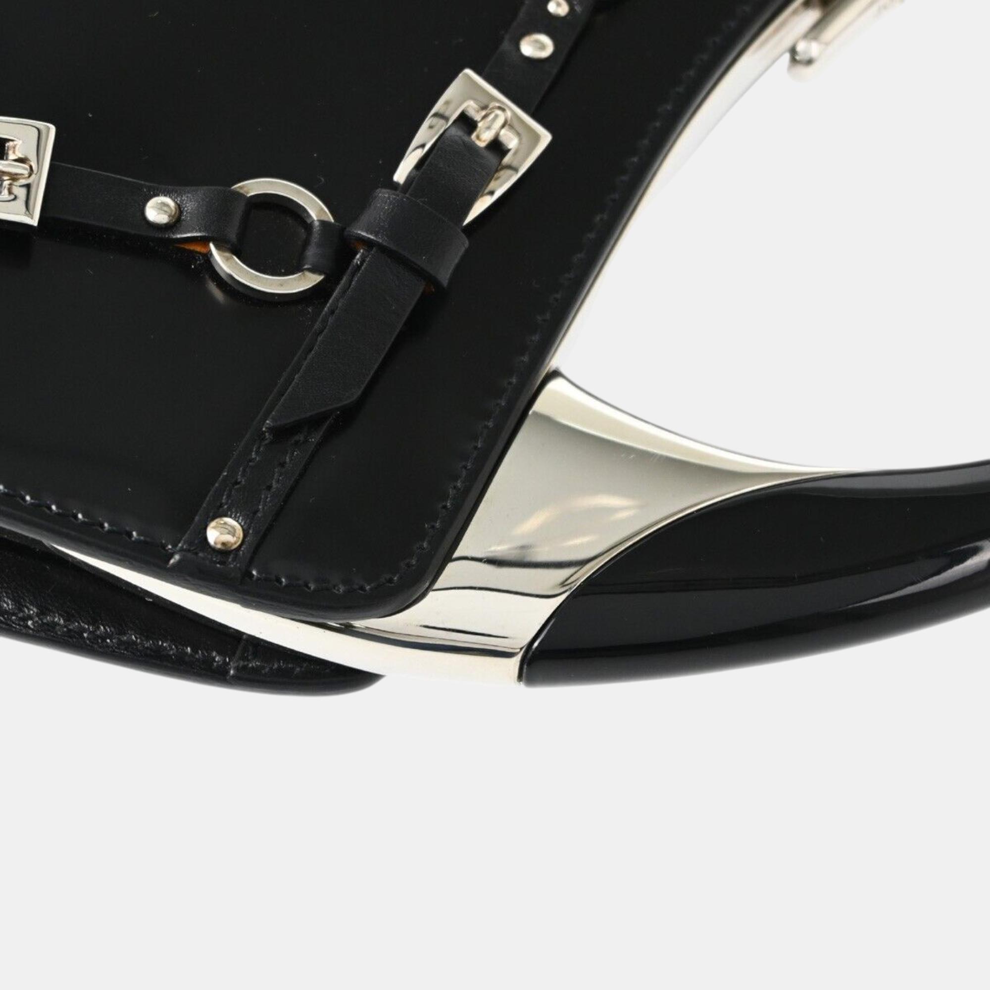 Dior Black Patent Leather Medium Handbag 
