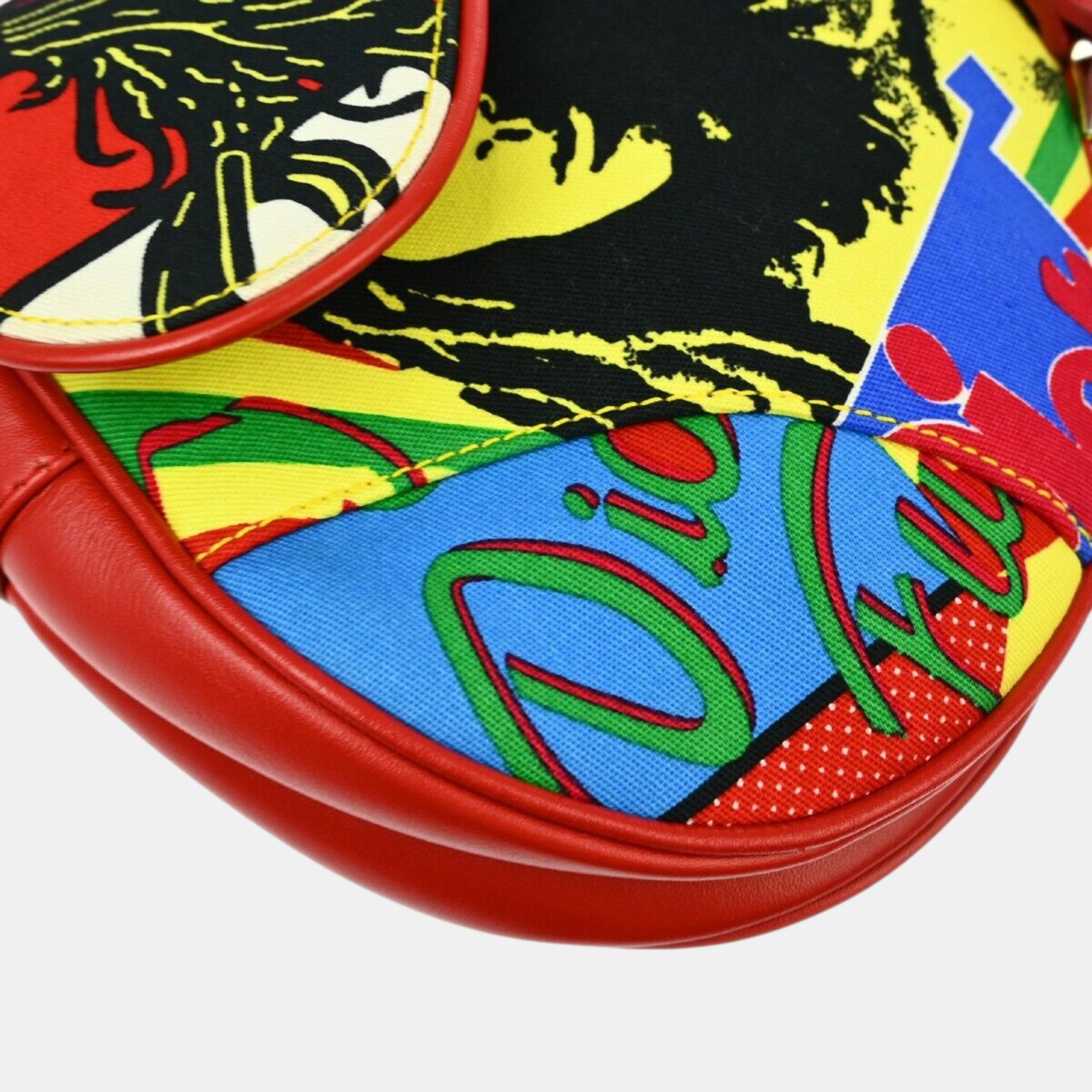 Christian Dior Multicolor Dior Mania Saddle Handbag 