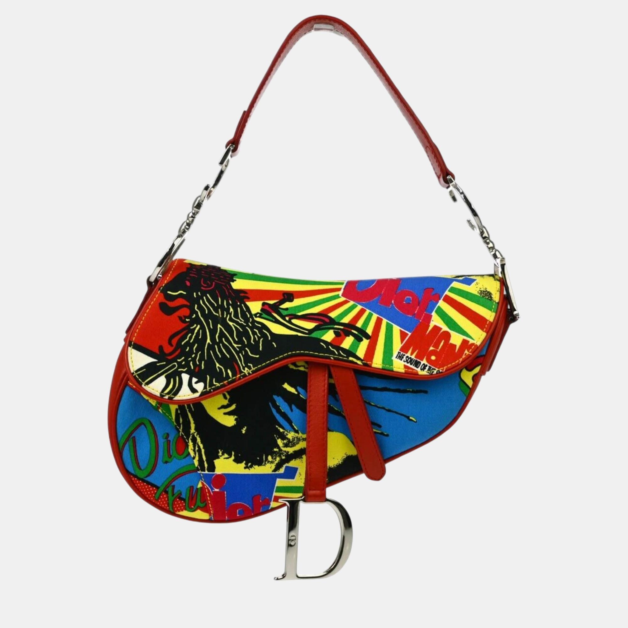 

Christian Dior Multicolor Dior Mania Saddle Handbag