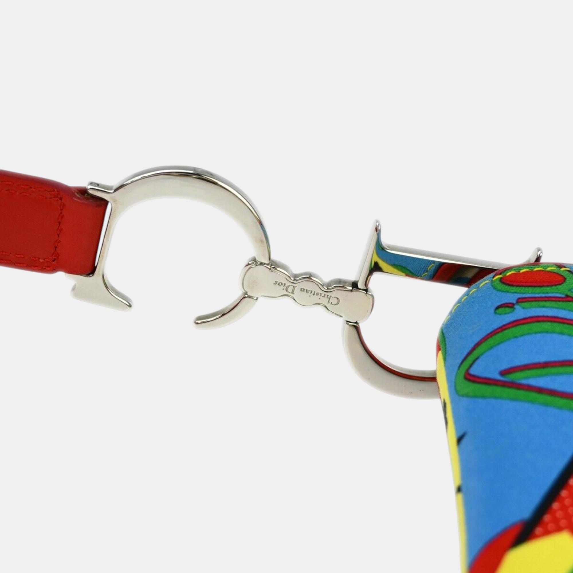 Christian Dior Multicolor Dior Mania Saddle Handbag 