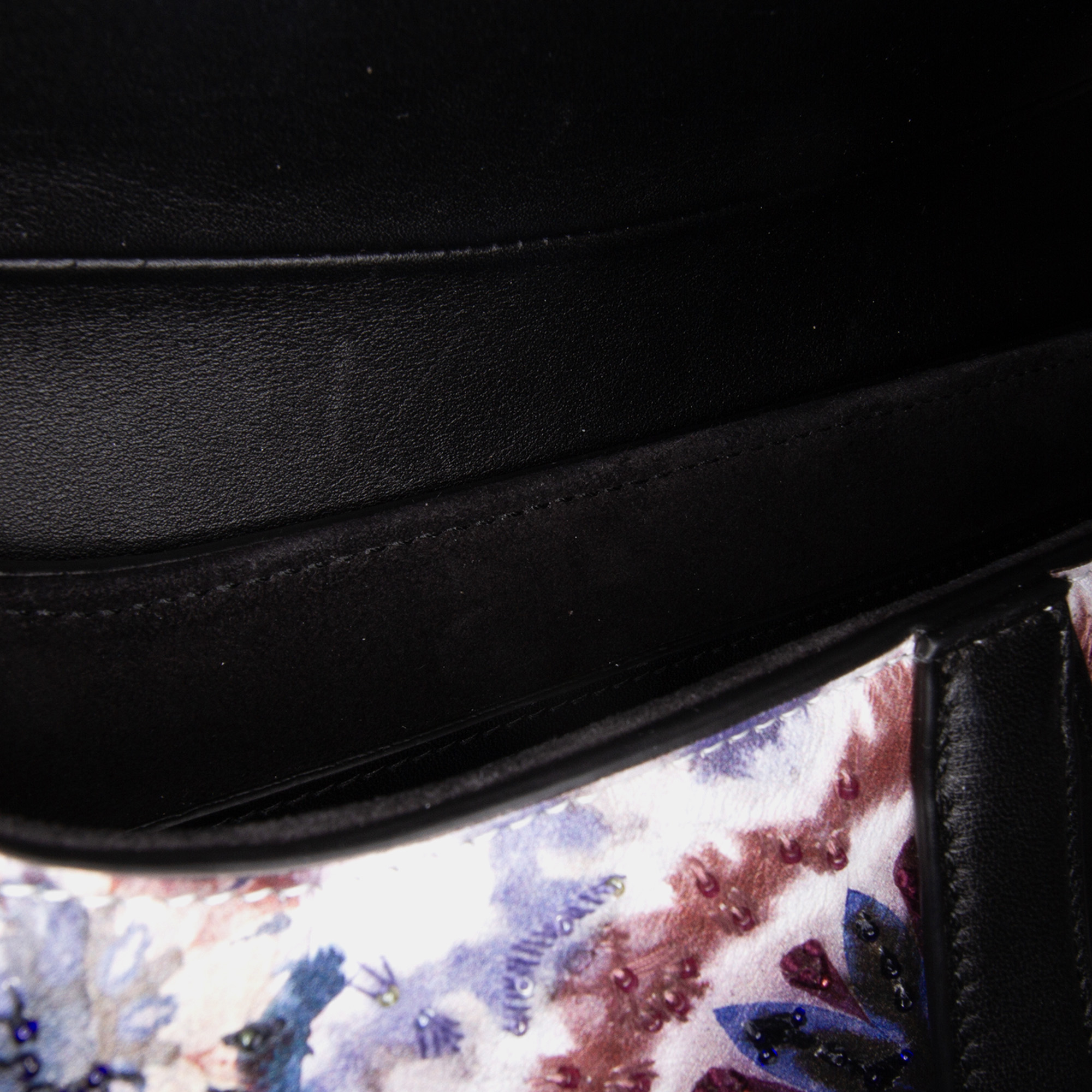 Dior Blue Canvas Embroidered Kaleidiorscopic Saddle Bag 