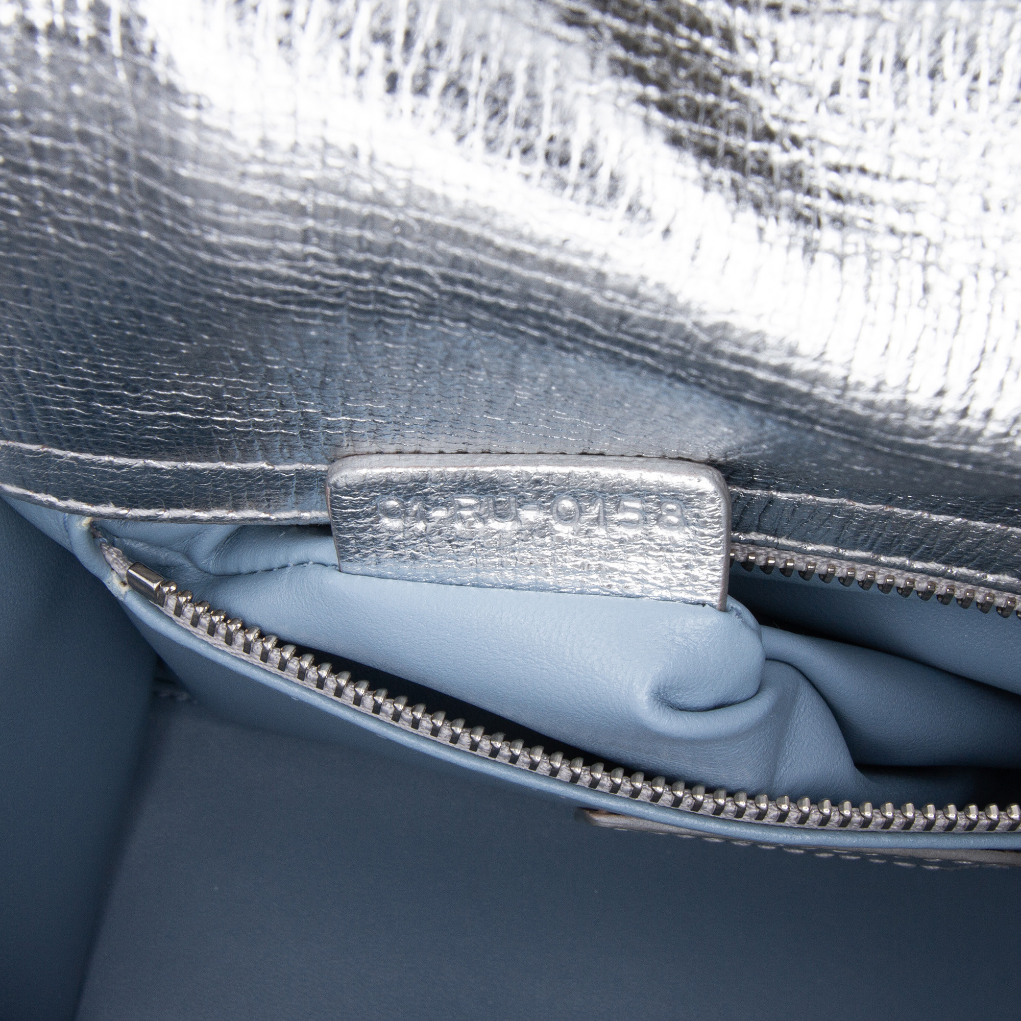Dior Silver Small Metallic Grained Calfskin Cannage My ABCDior Lady Dior 
