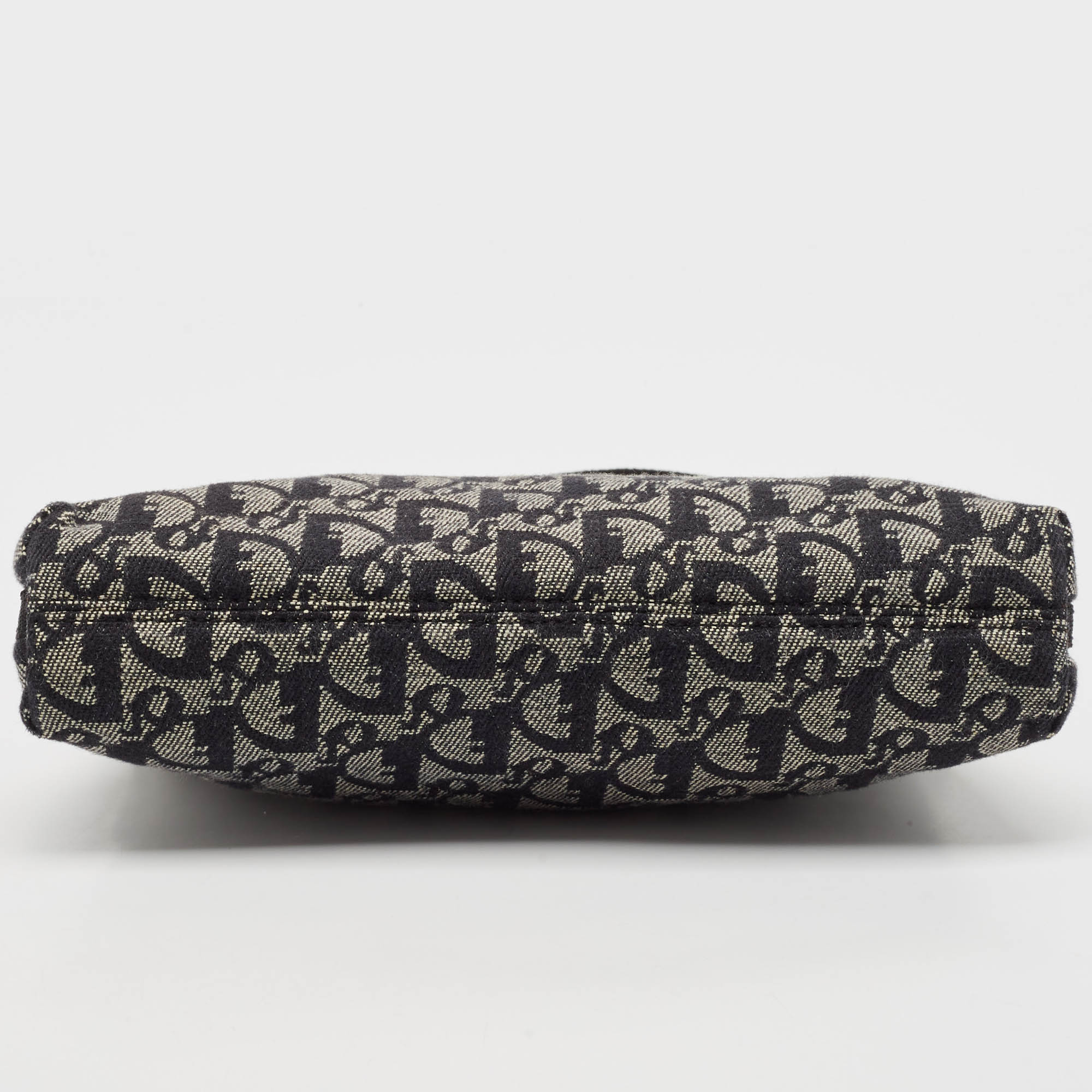 Dior Navy Blue Diorissimo Canvas Pochette 