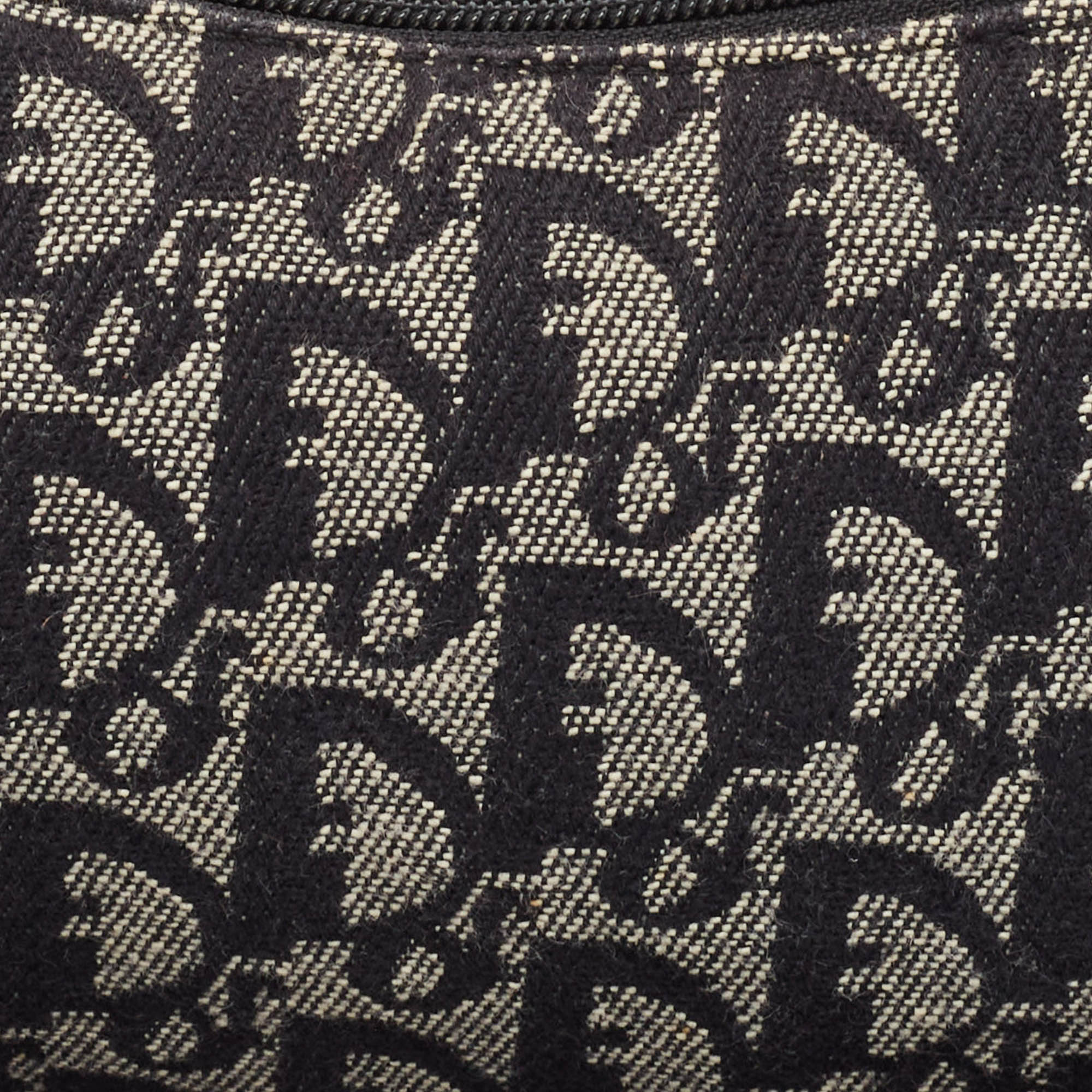 Dior Navy Blue Diorissimo Canvas Pochette 