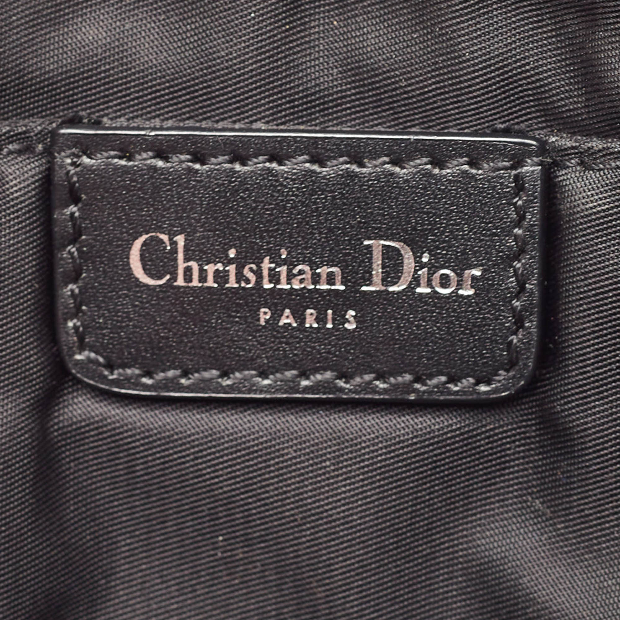 Dior Navy Blue Diorissimo Canvas Pochette 