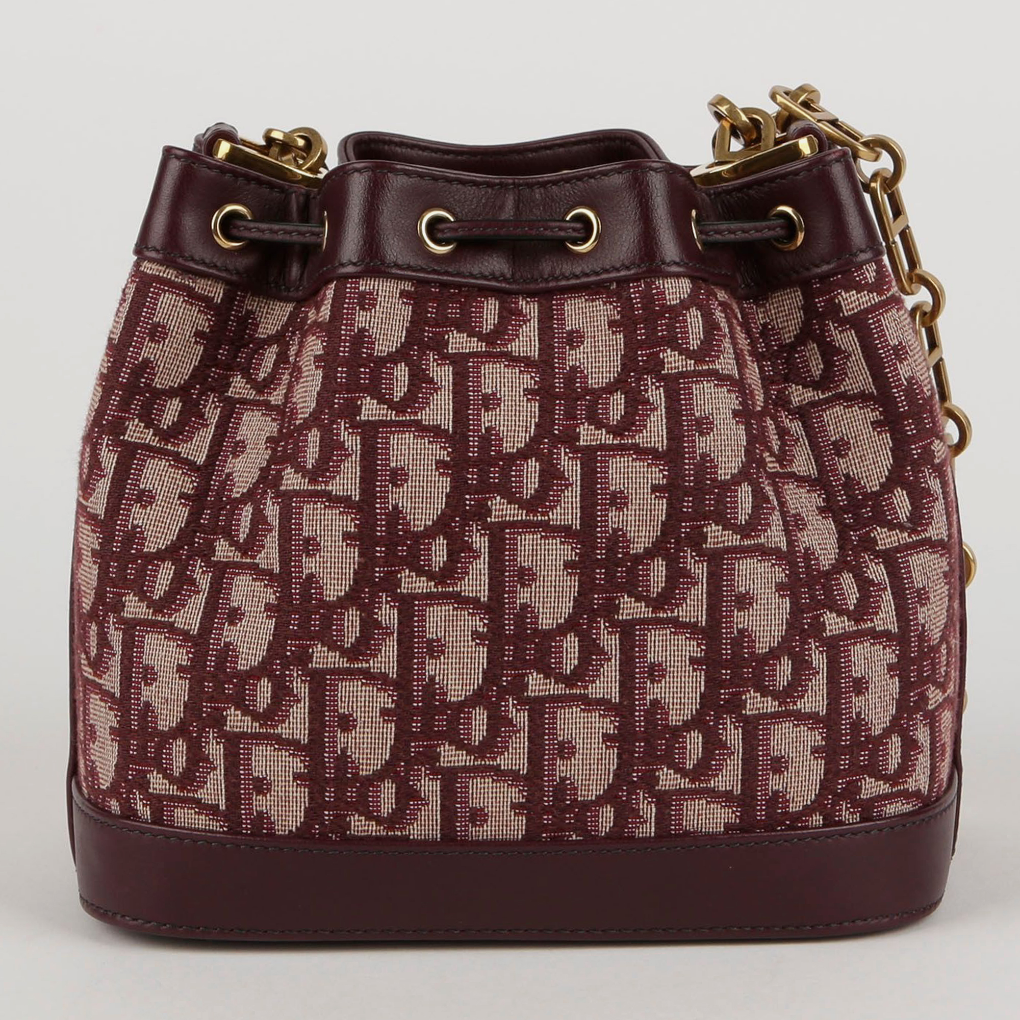 

Dior Small Oblique Jacquard Miss Dior Bucket Shoulder And Crossbag, Burgundy