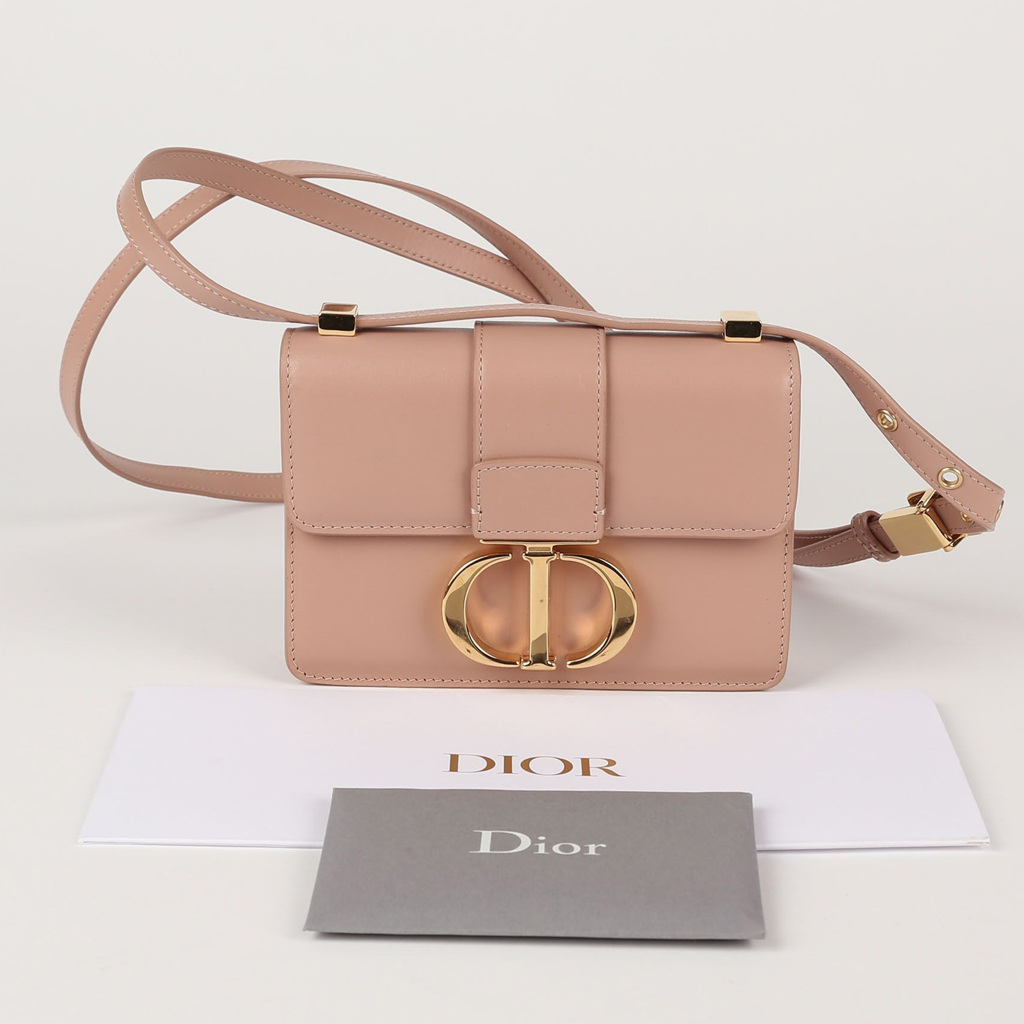 Dior Micro Rose Beige Caprether Montaine 30 Shoulder And Cross Bag 