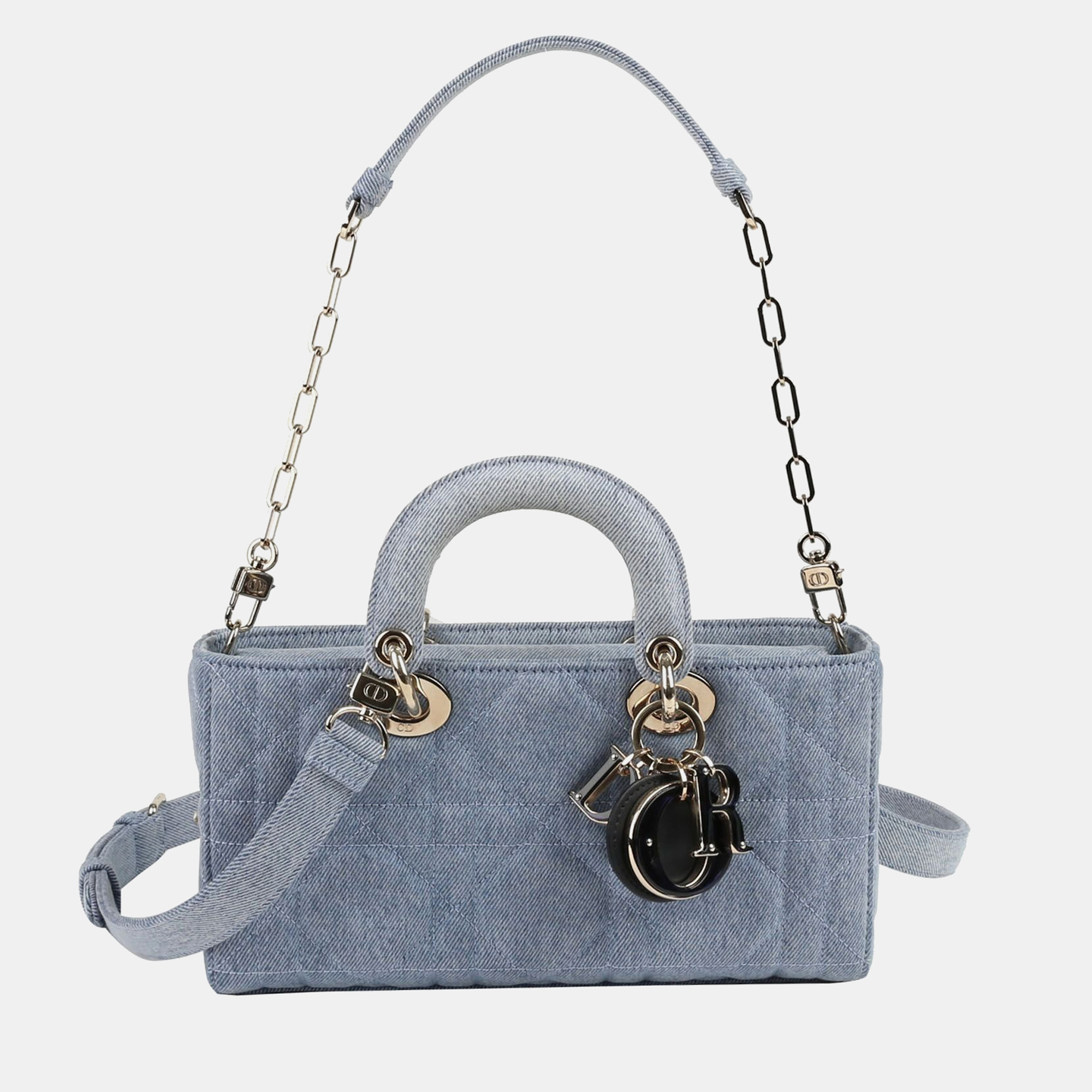 

Dior Medium Blue Denim Lady D-Joy Tote Bag