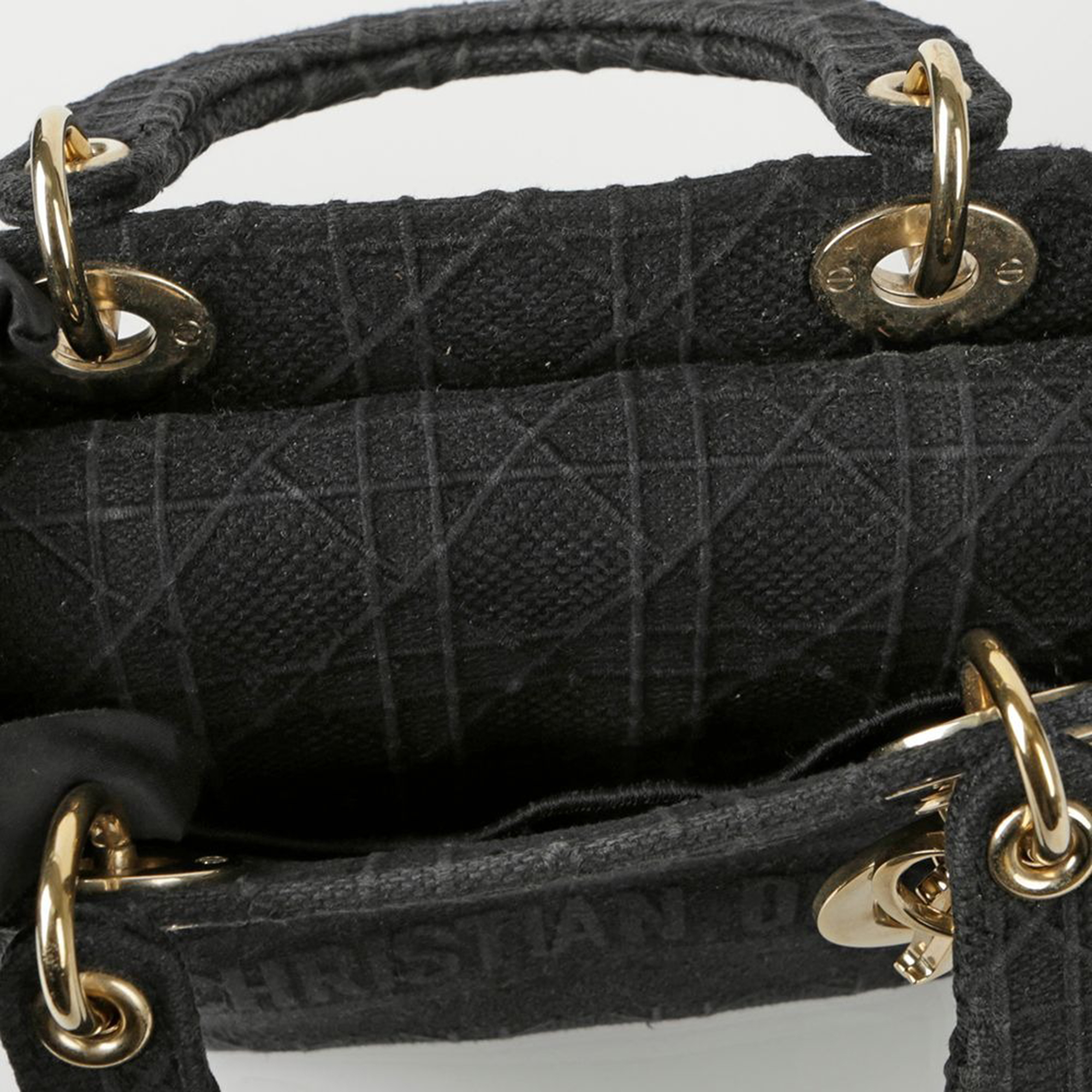 Dior Lady D-LITE Medium Tote And Shoulder Bag 