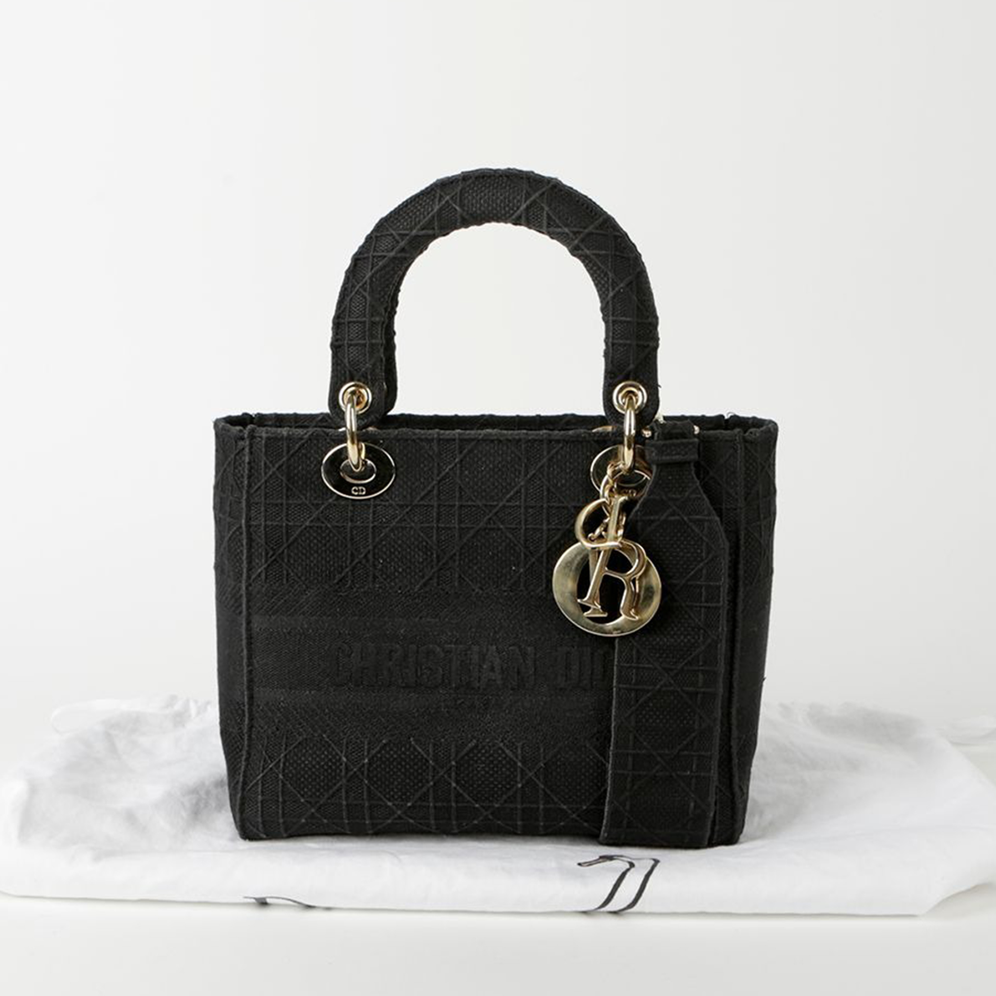 Dior Lady D-LITE Medium Tote And Shoulder Bag 