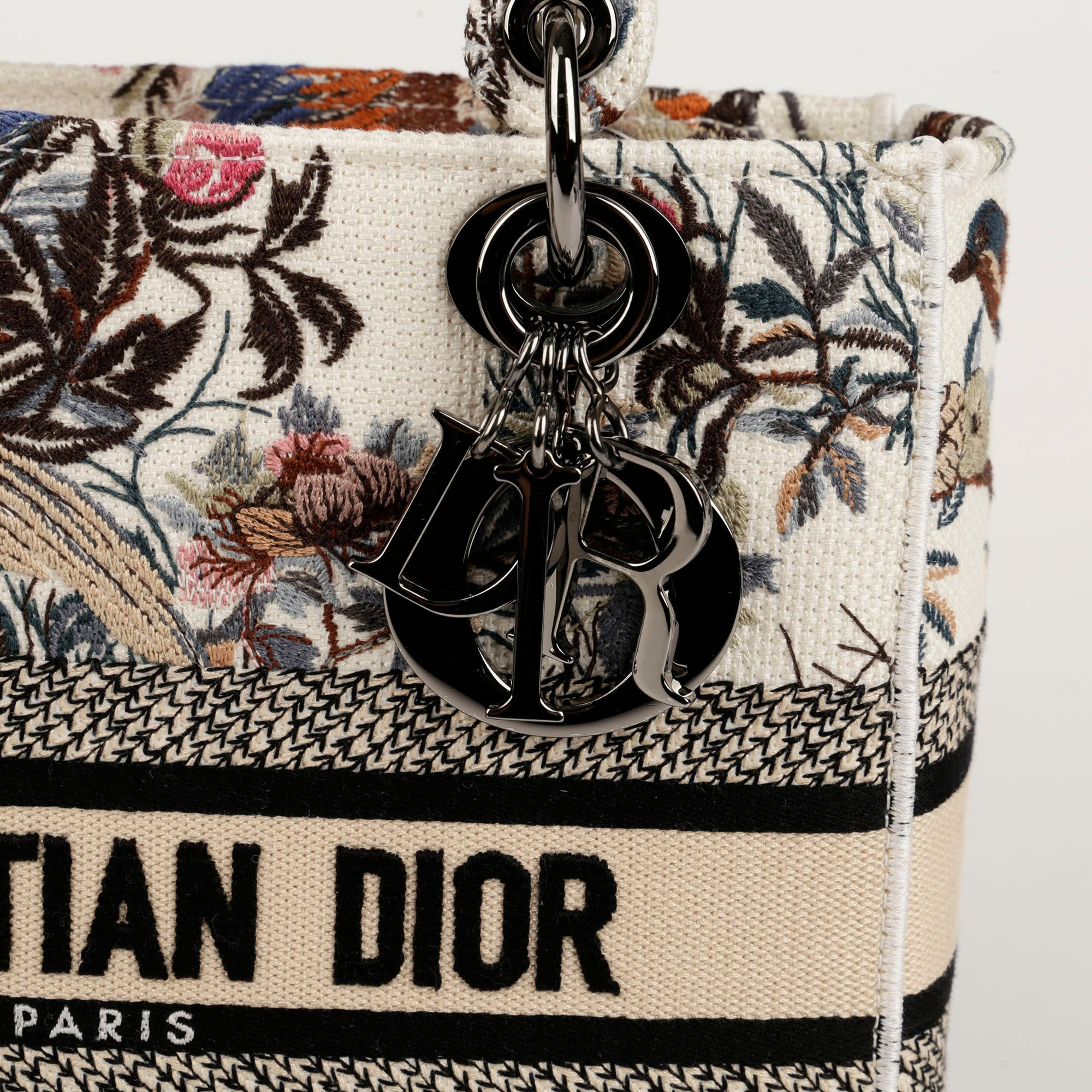 Dior Medium Dior Lady D-LITE Tote And Shoulder Bag 