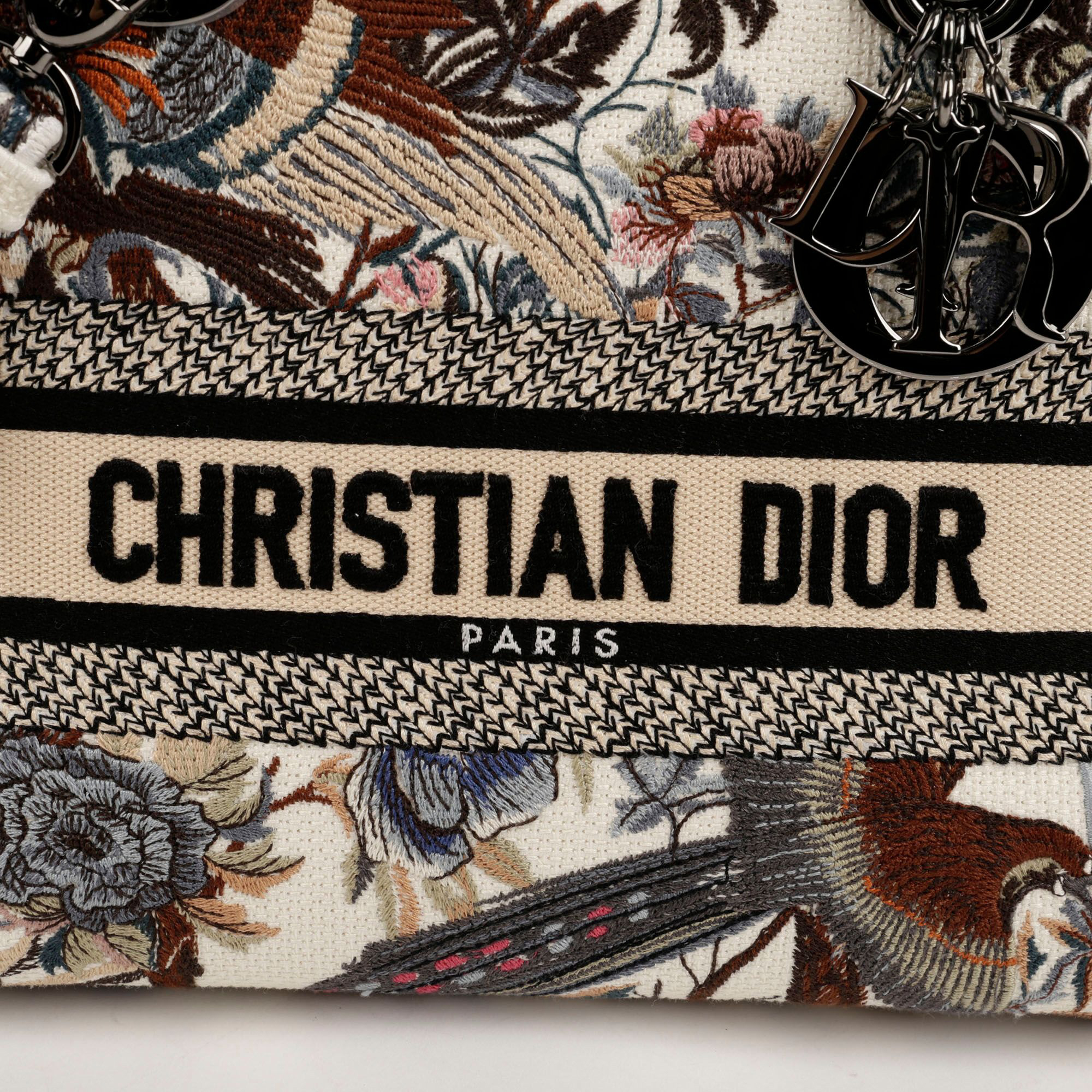 Dior Medium Dior Lady D-LITE Tote And Shoulder Bag 