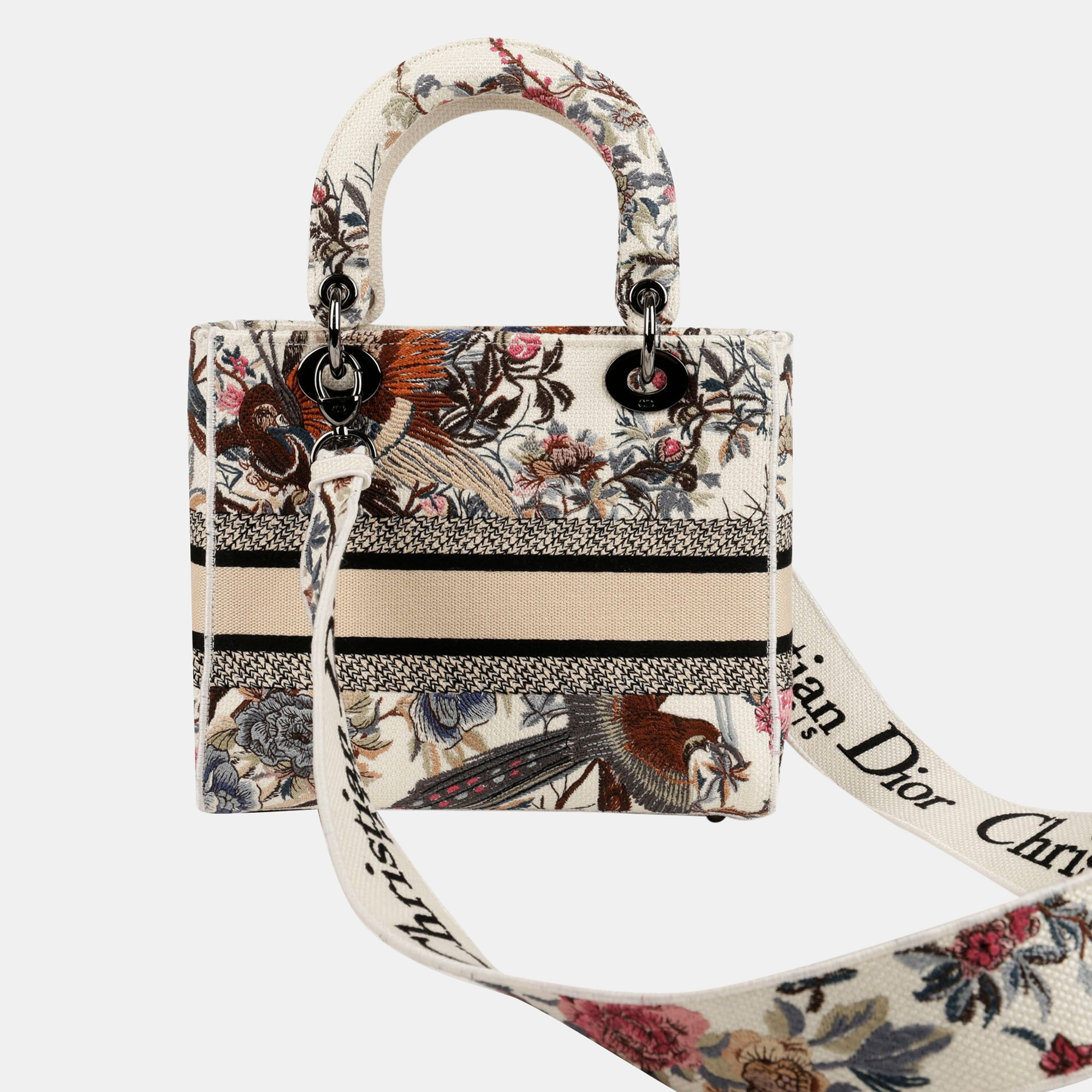 Dior Medium Dior Lady D-LITE Tote And Shoulder Bag 