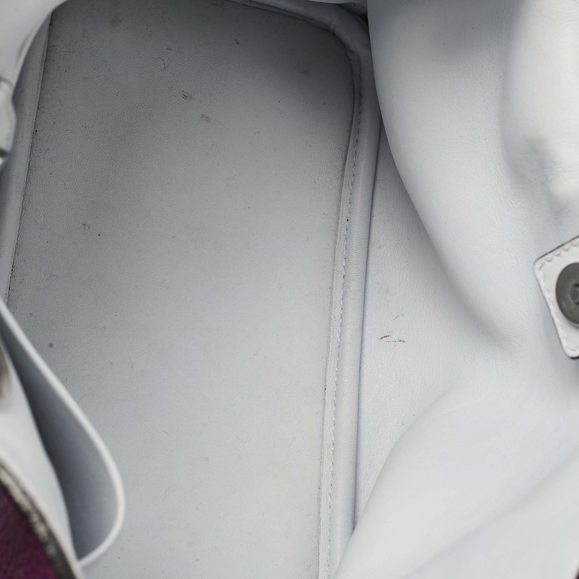 Dior Magenta Leather Mini Diorissimo Tote 