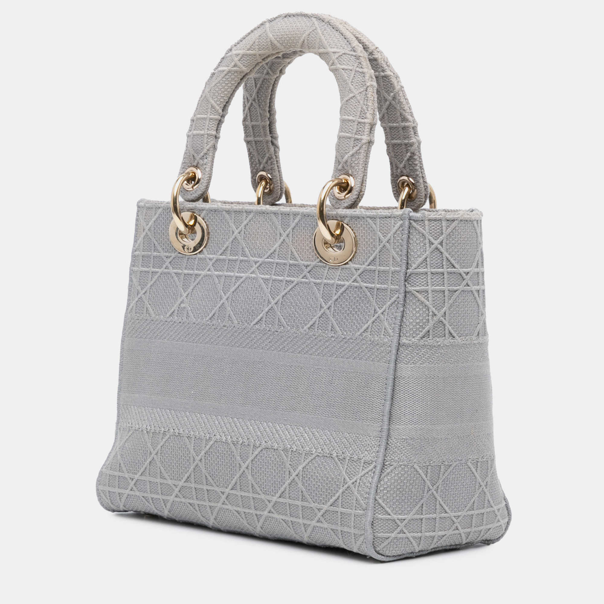 Dior Grey Medium Canvas Cannage Lady D Lite 