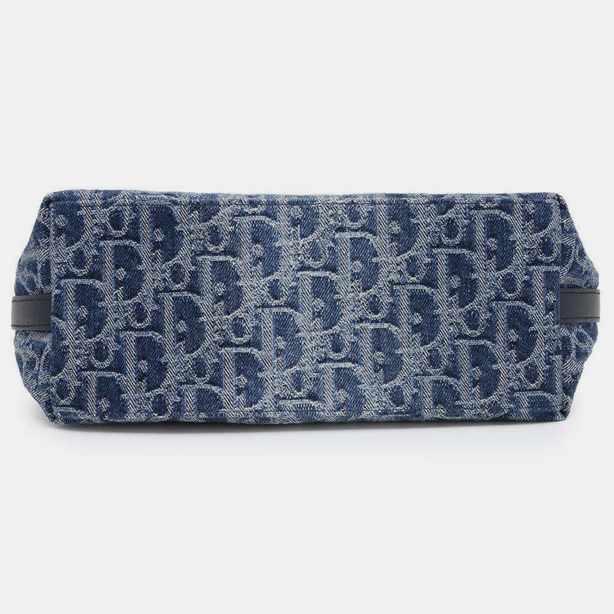 Dior Blue Denim Diorstar Oblique Hobo Bag 