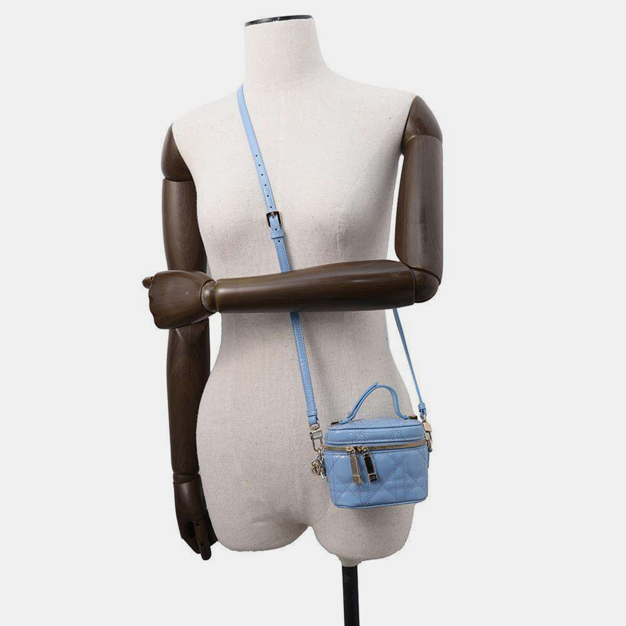 Dior Light Blue Enamel Micro Vanity Bag 