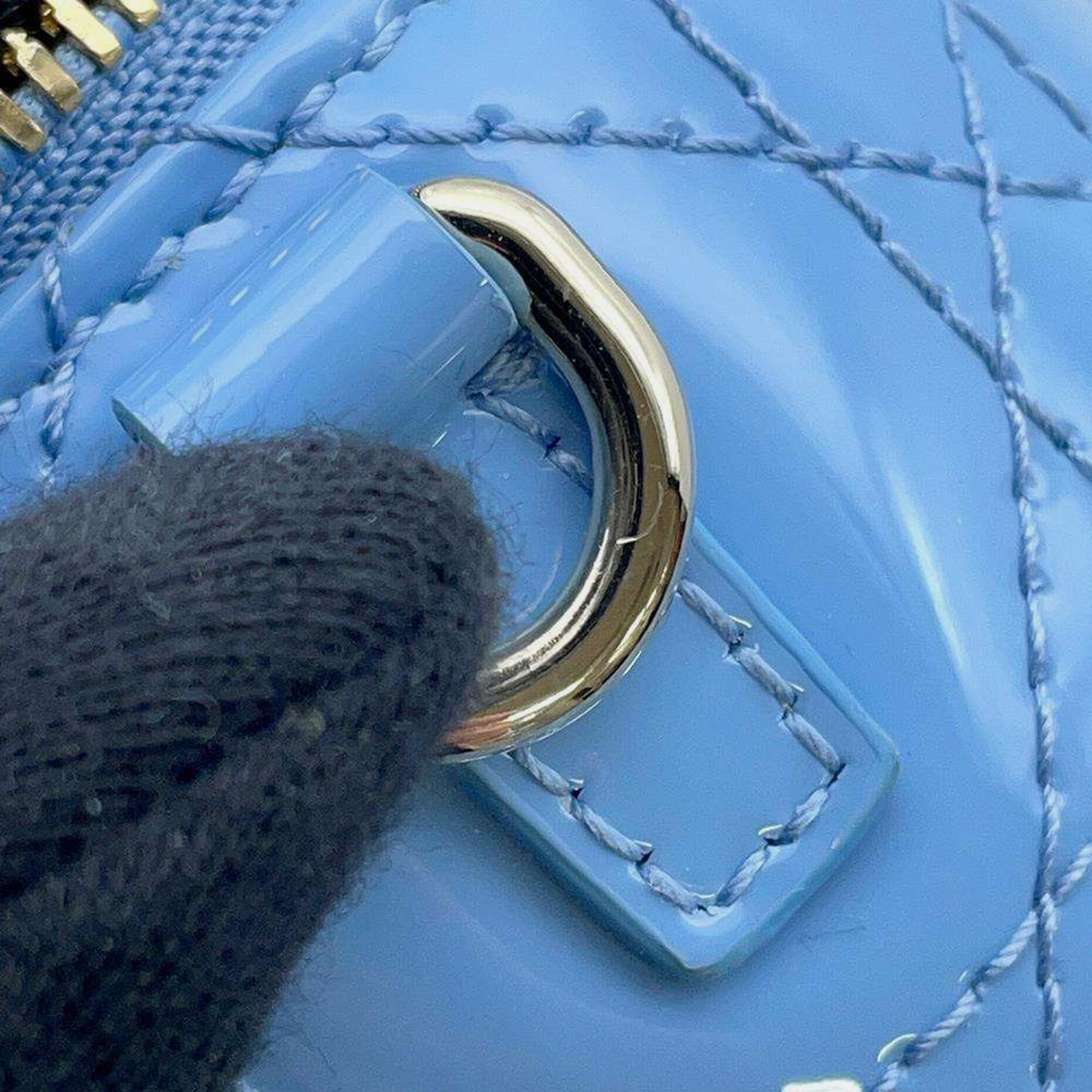 Dior Light Blue Enamel Micro Vanity Bag 