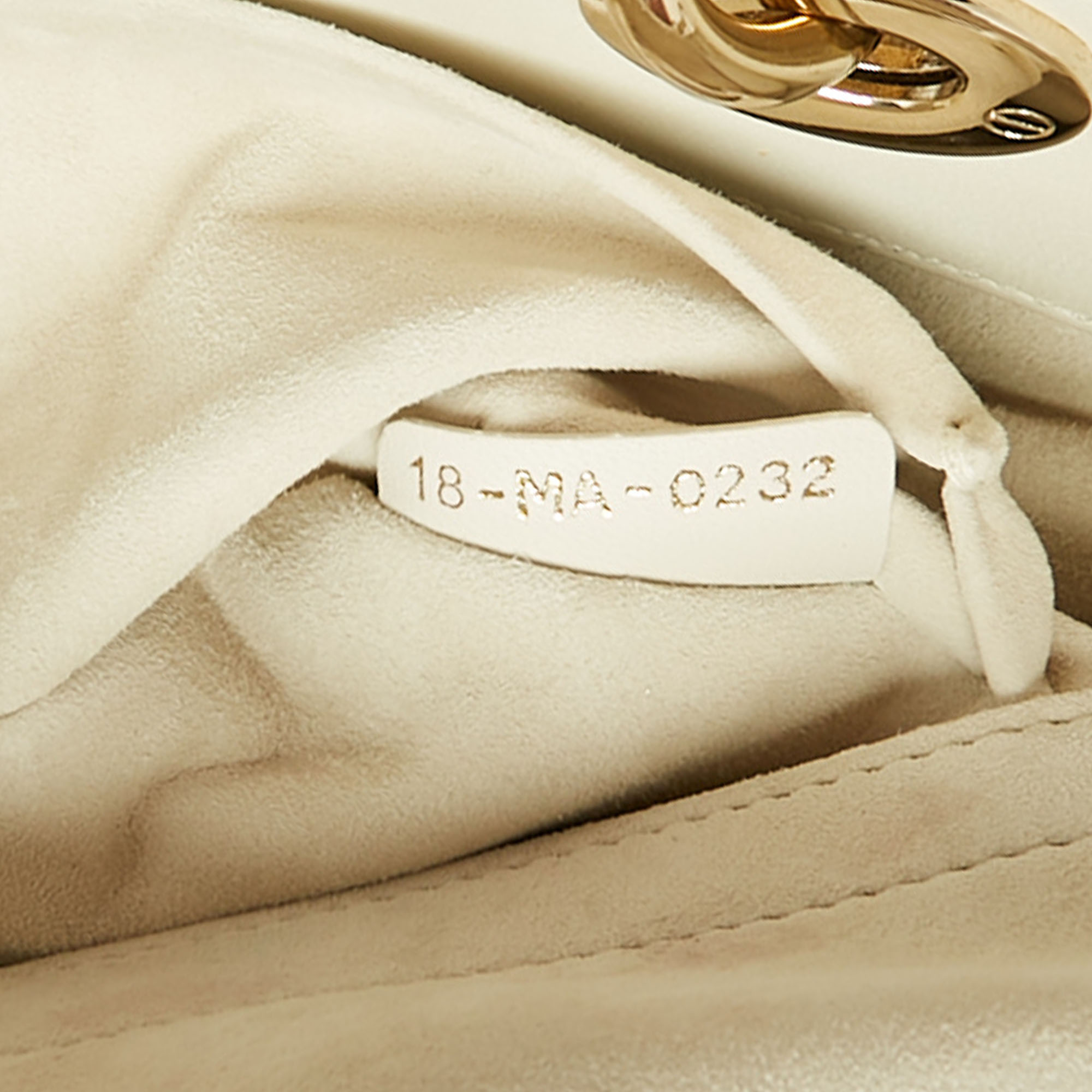 Dior White Cannage Leather Medium Lady D-Joy Tote 