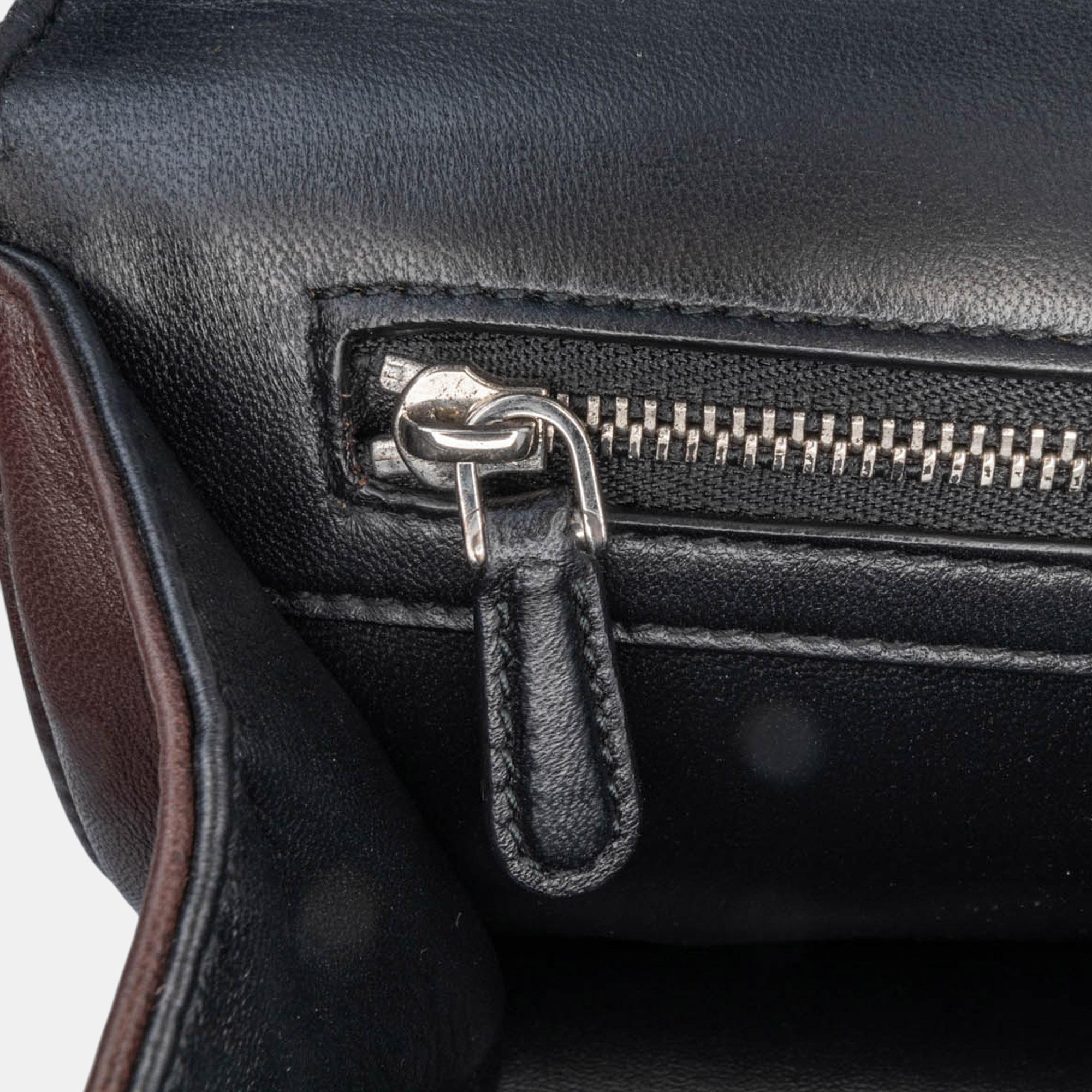 Dior Black Medium Embroidered Calfskin Diorama Flap Bag 