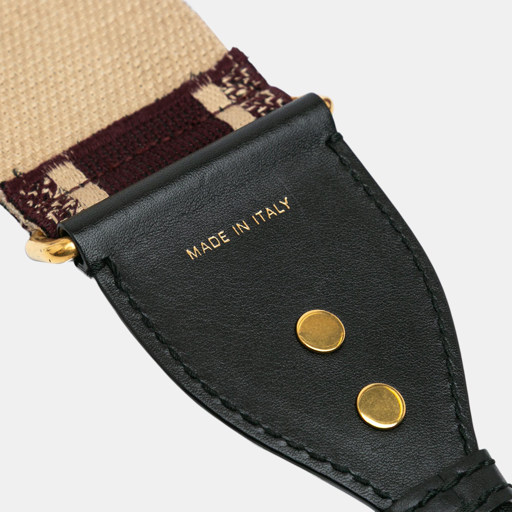 Dior Red Grained Calfskin Saddle Bag 