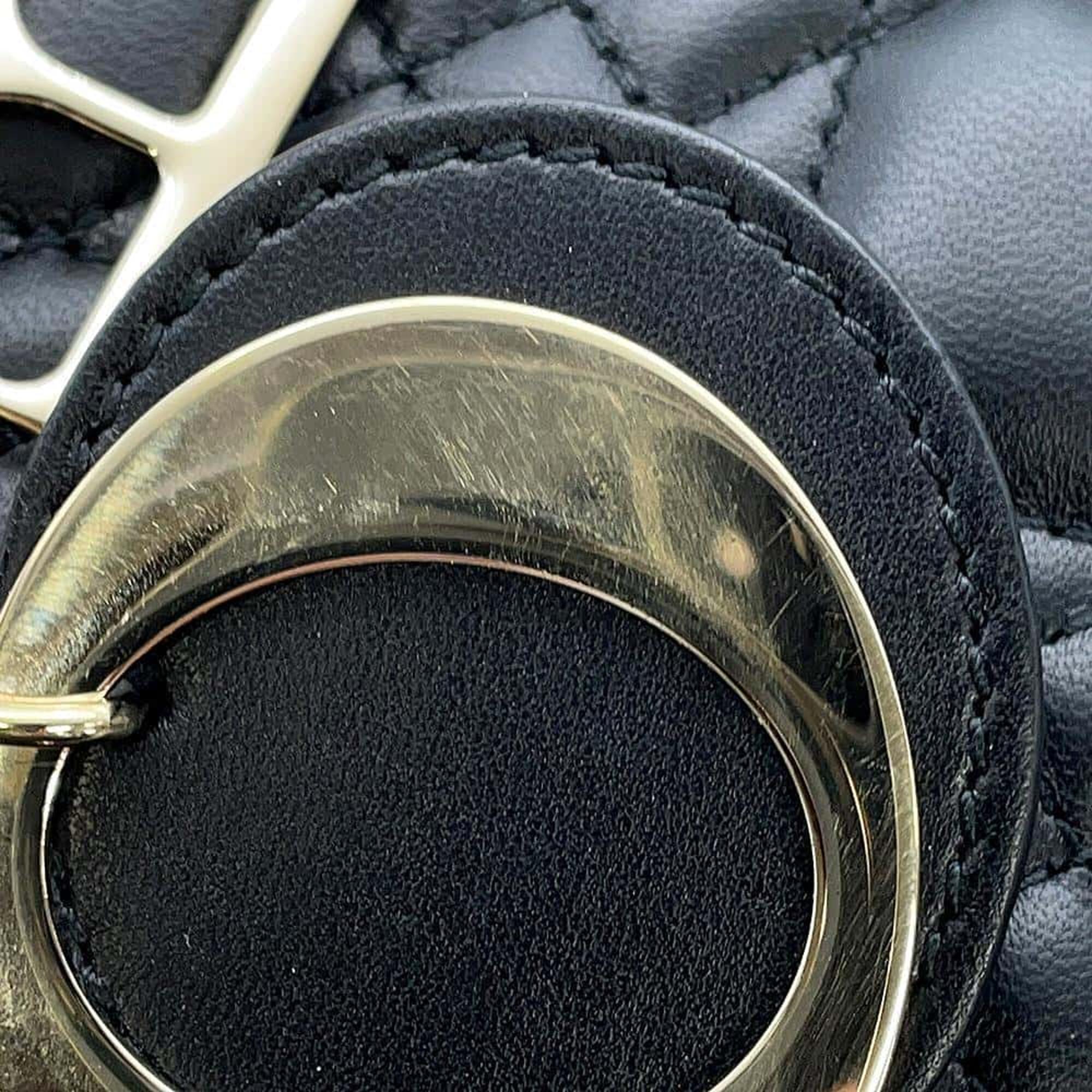 Dior black Cannage lambskin My ABCDior Lady Dior Small handbag 