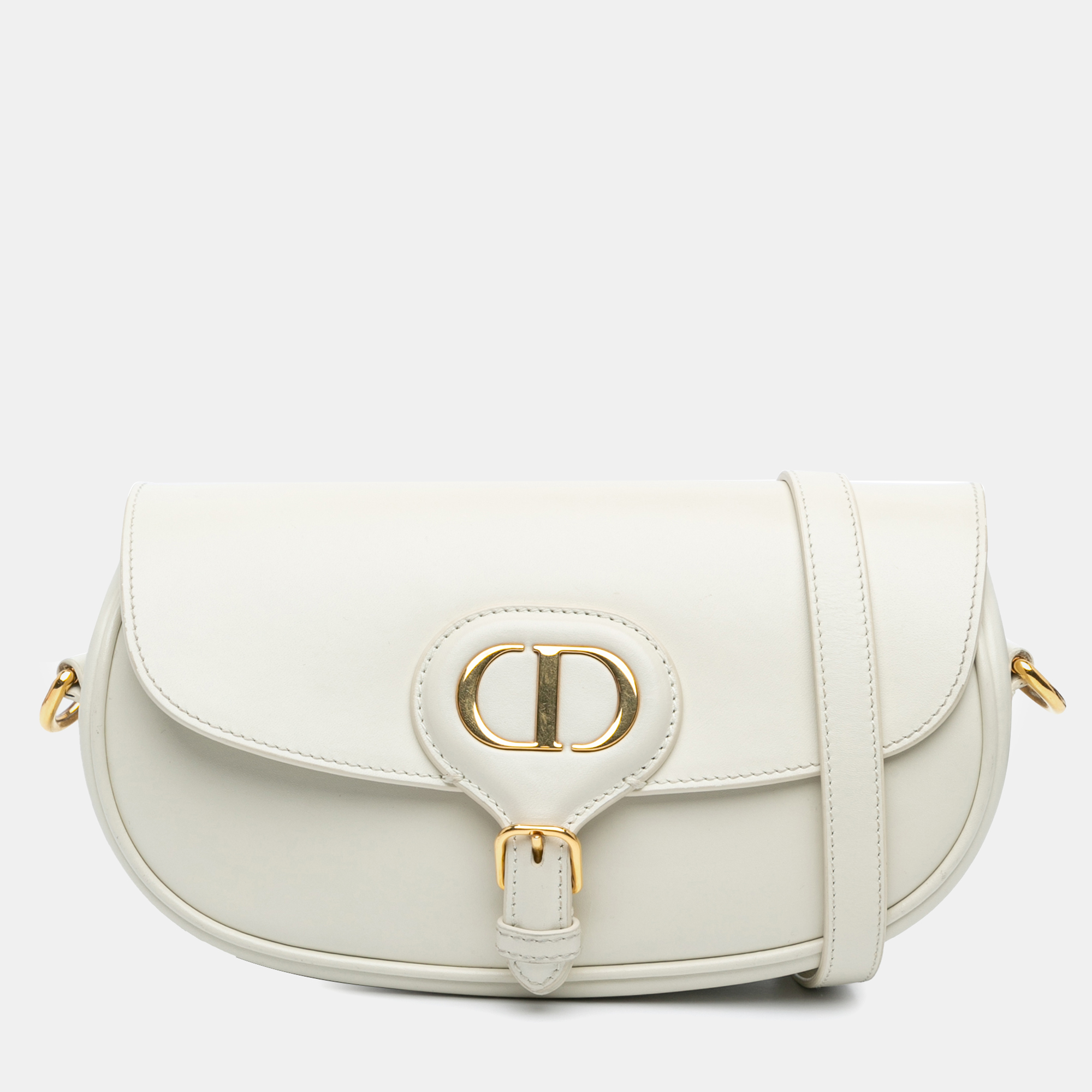 

Dior White Leather East West Bobby Crossbody