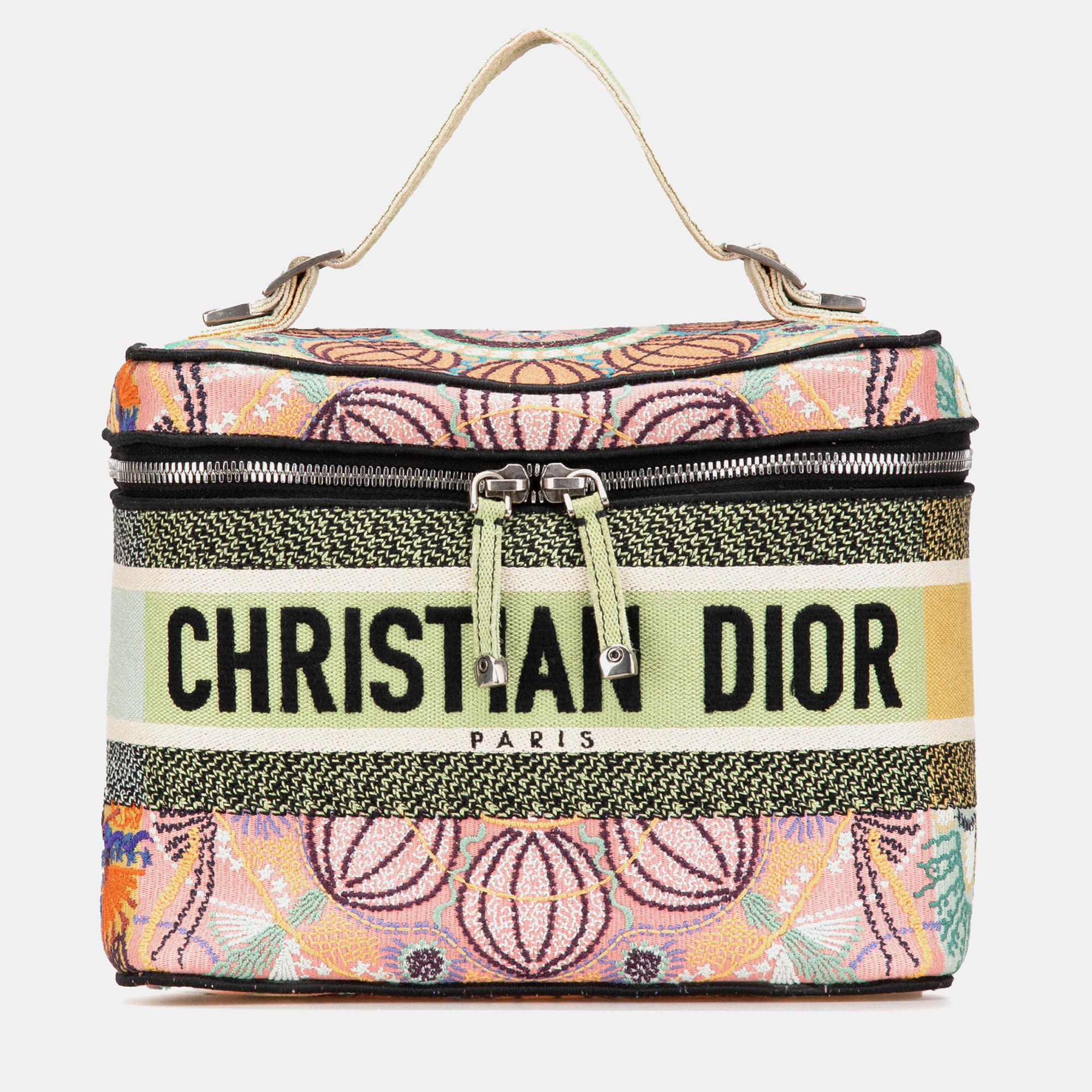 

Dior Multicolor Embroidered Canvas travel Vanity Case