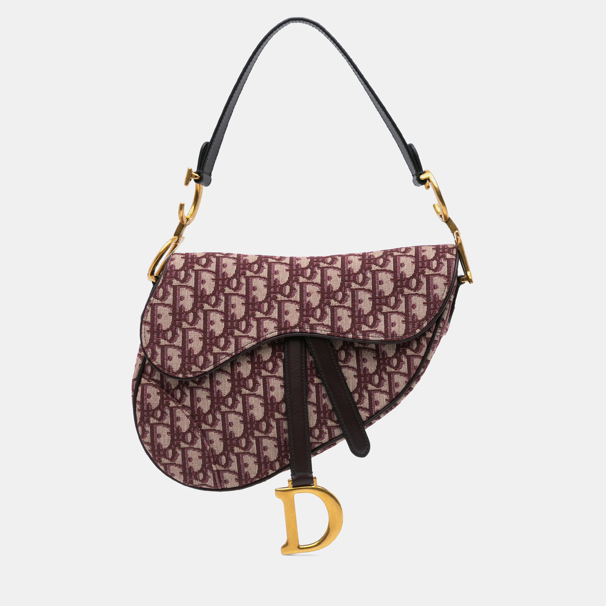 

Dior Red Oblique Canvas Saddle Bag