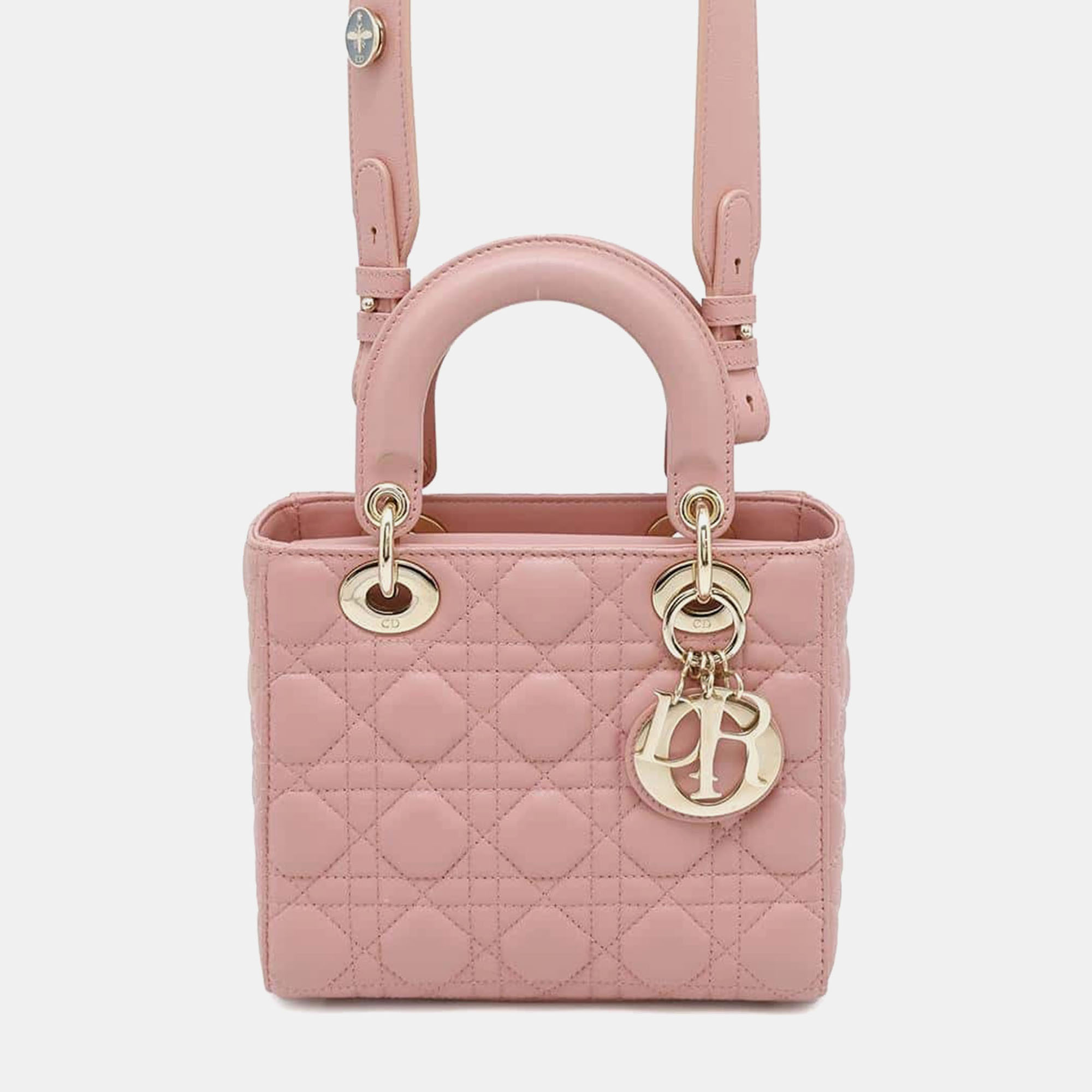 

Dior My Lady Dior Pink Lambskin Size Small Shoulder Bag