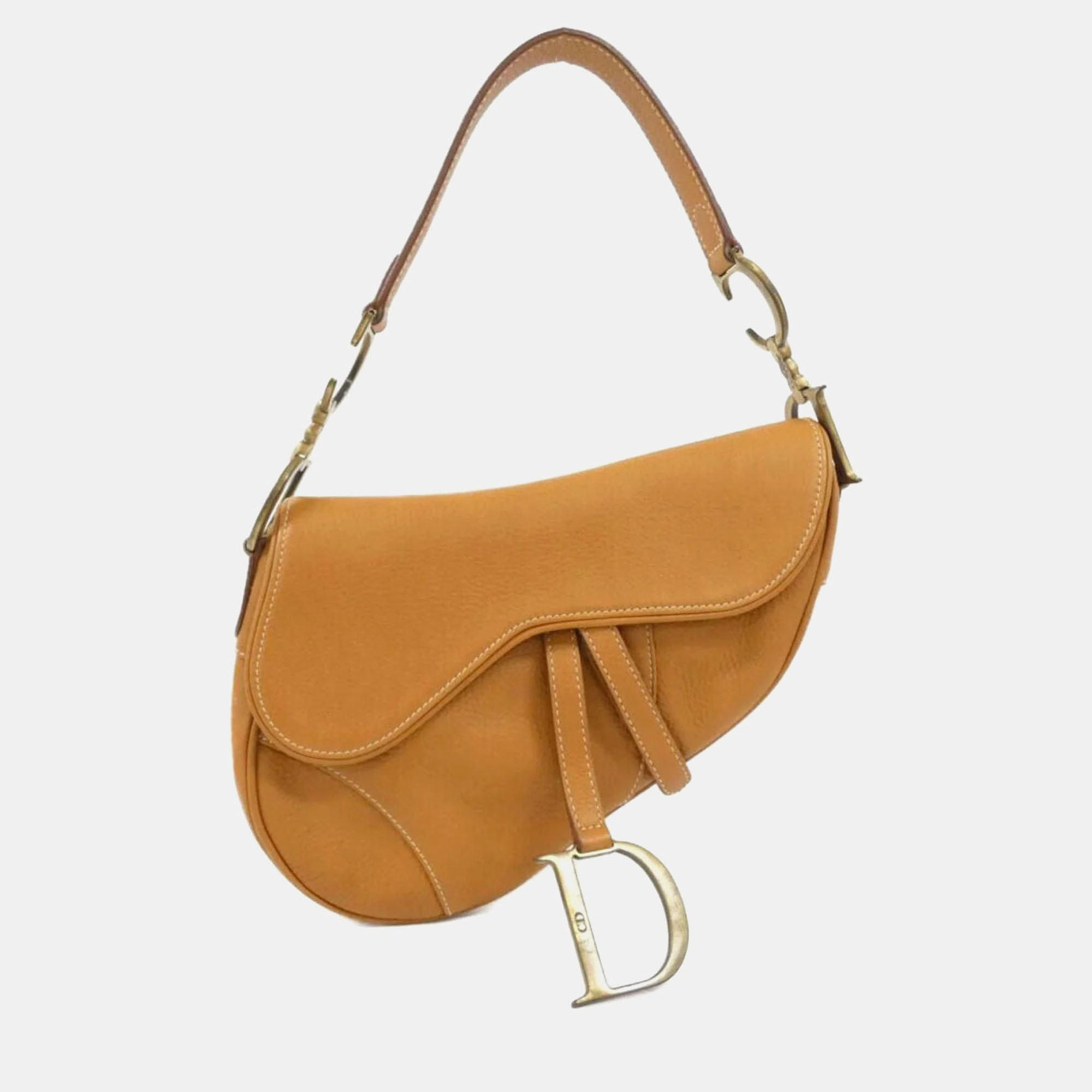 

Christian Dior Brown Leather Saddle Shoulder Bag