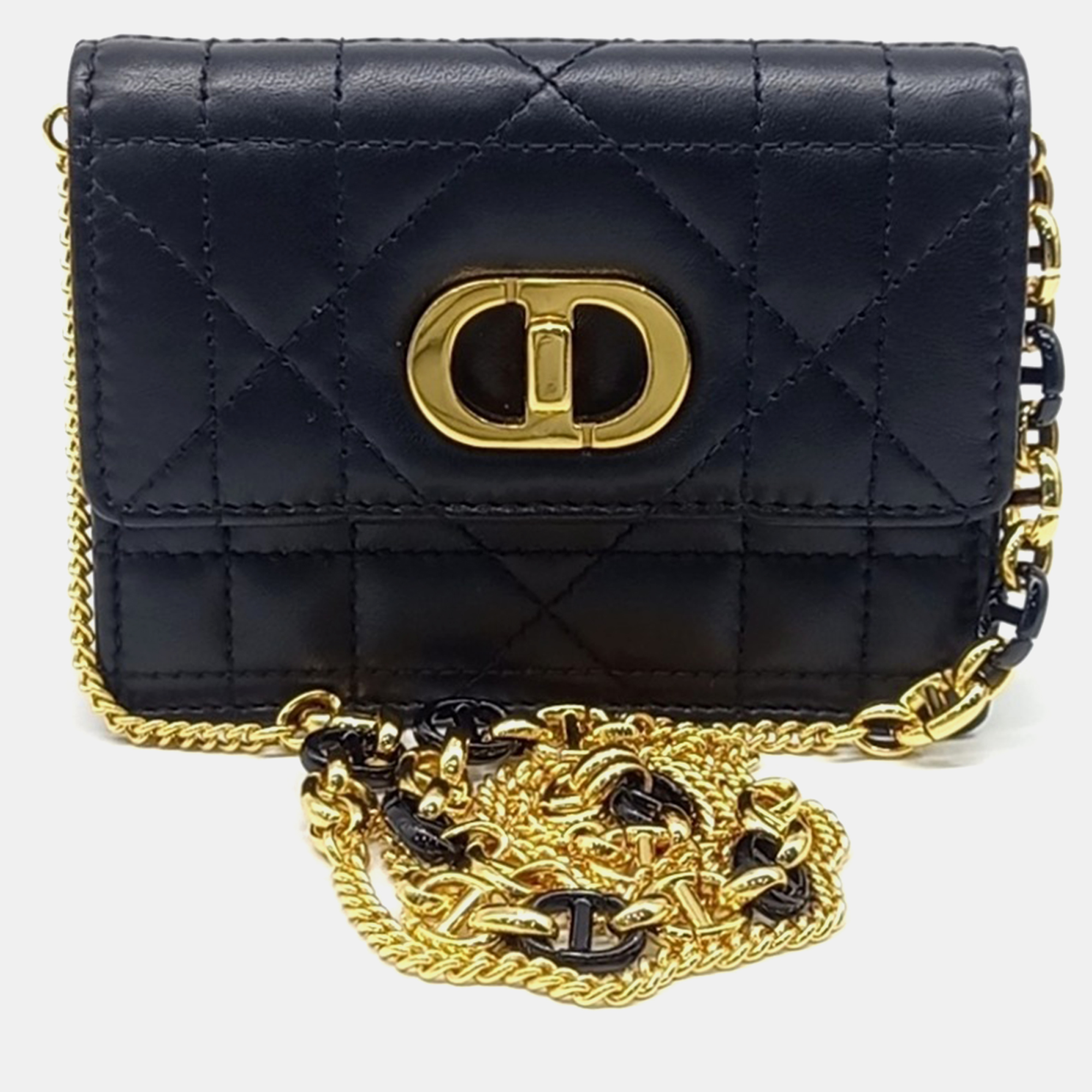 

Dior Black Leather Micro Miss Caro crossbody Bag