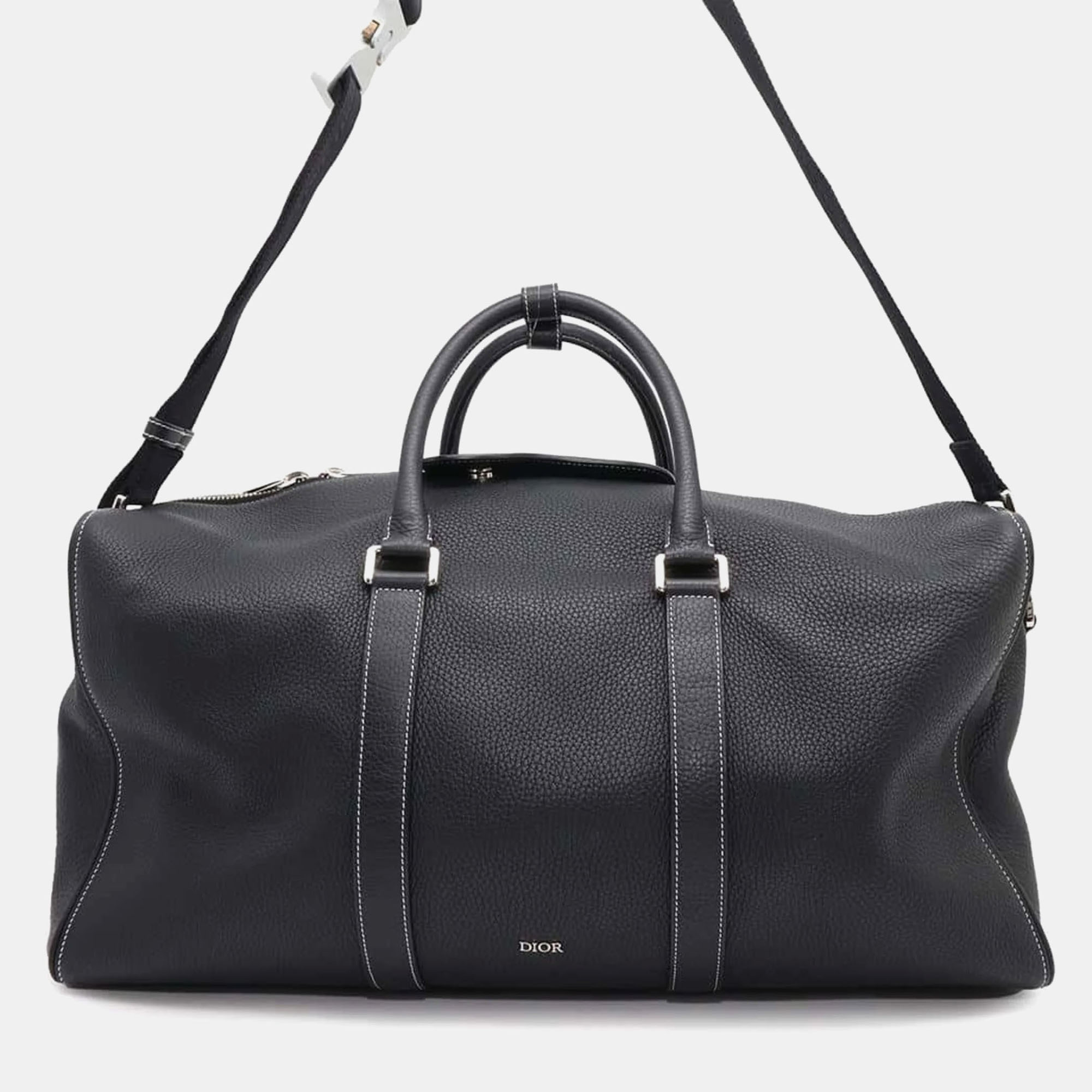 

Dior Black Leather Rango 50 Shoulder Bag