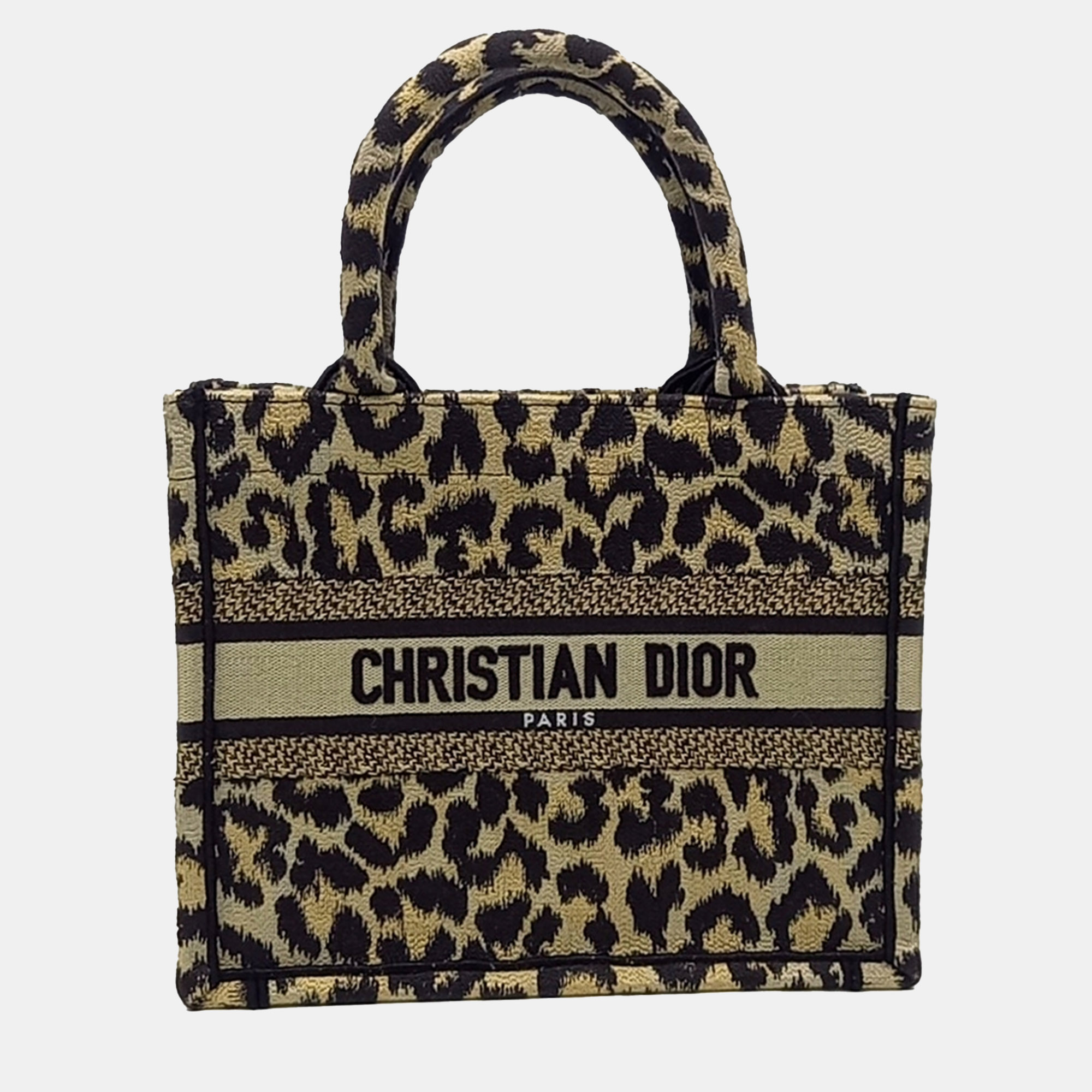 

Dior Brown Fabric Oblique Book Tote Bag