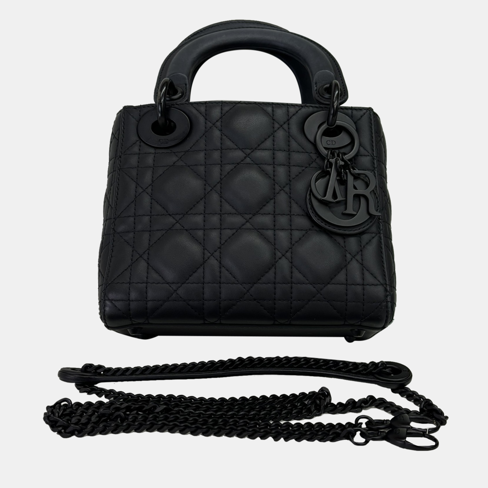 

Dior Matte Black So Black Medium Lady Dior Shoulder Bag