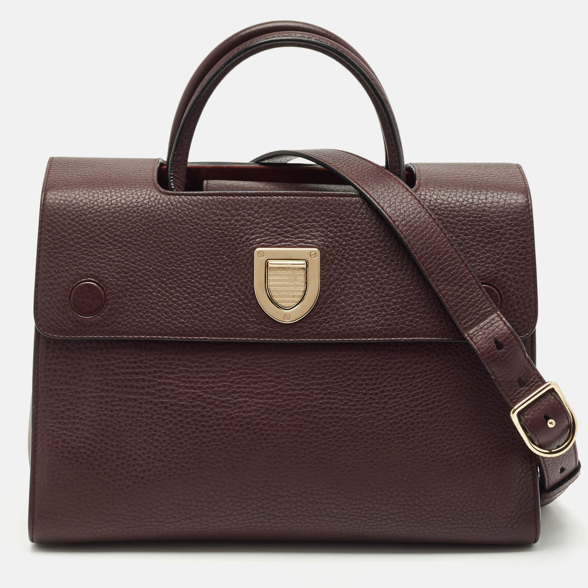 

Dior Burgundy Leather  Diorever Top Handle Bag