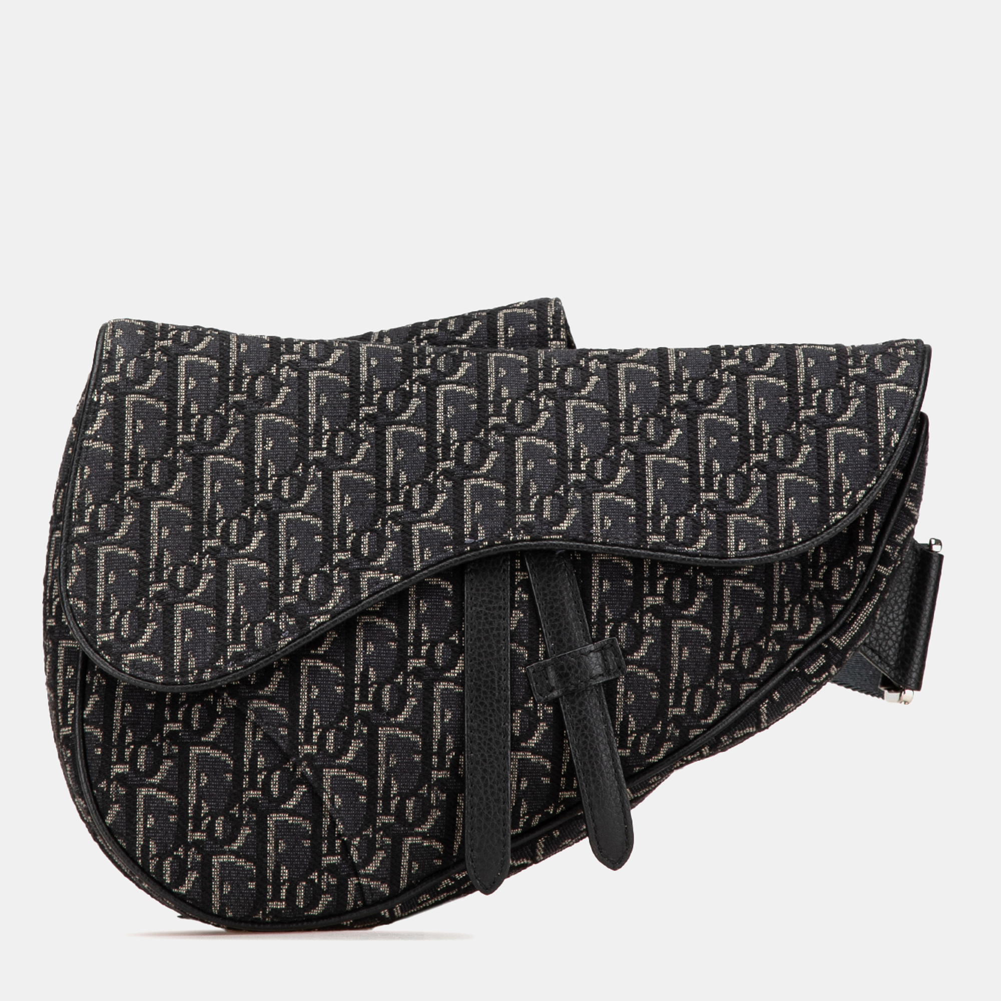 

Dior Black Oblique Canvas Saddle Crossbody