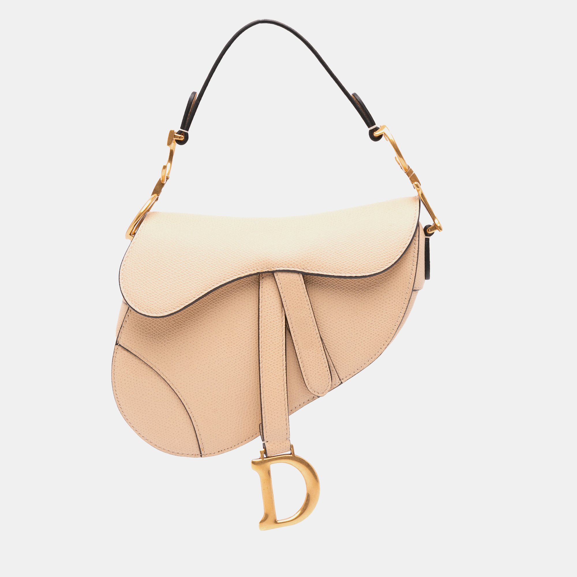

Dior Beige Mini Grained Calfskin Saddle