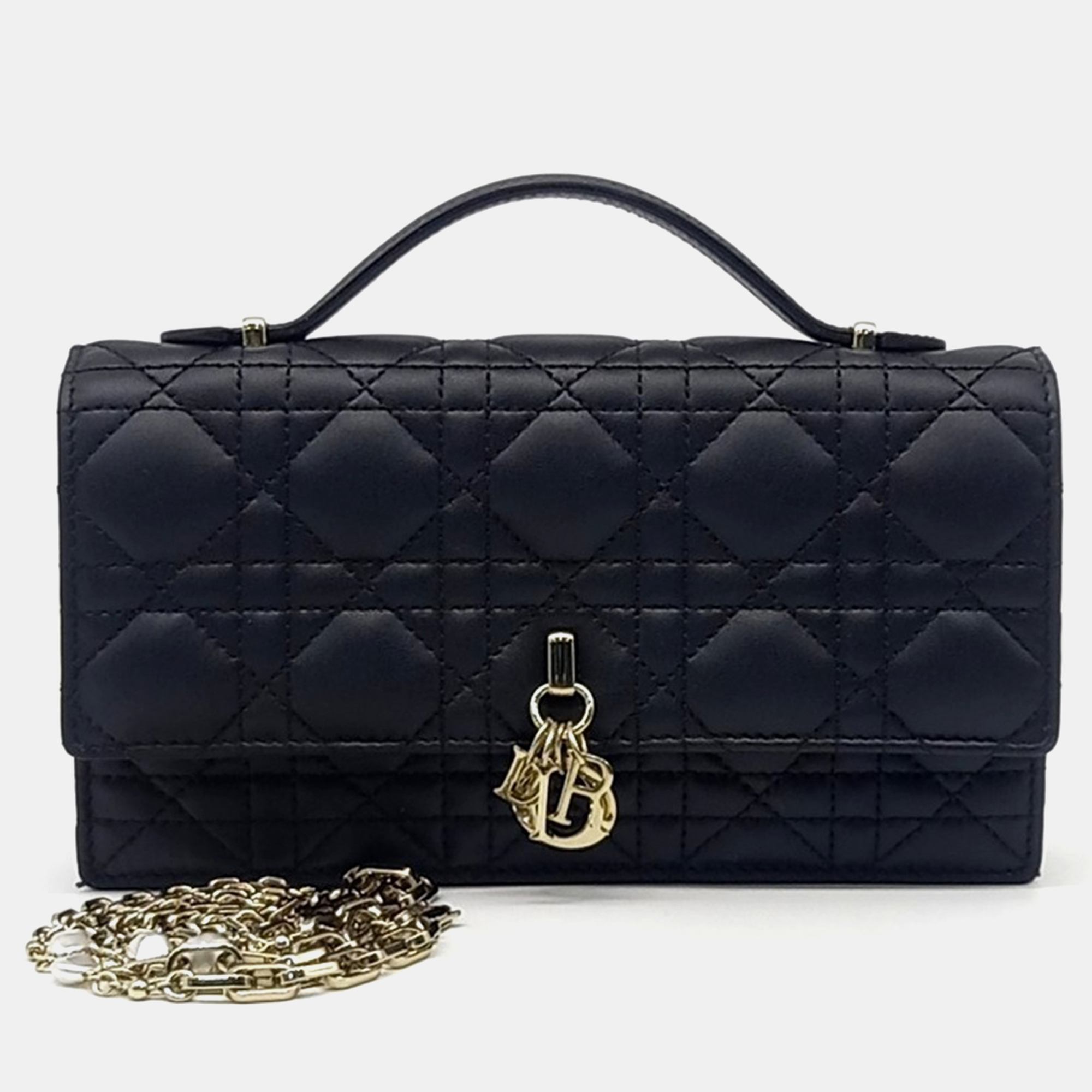 

Dior Black Leather Miss Dior Mini Bag