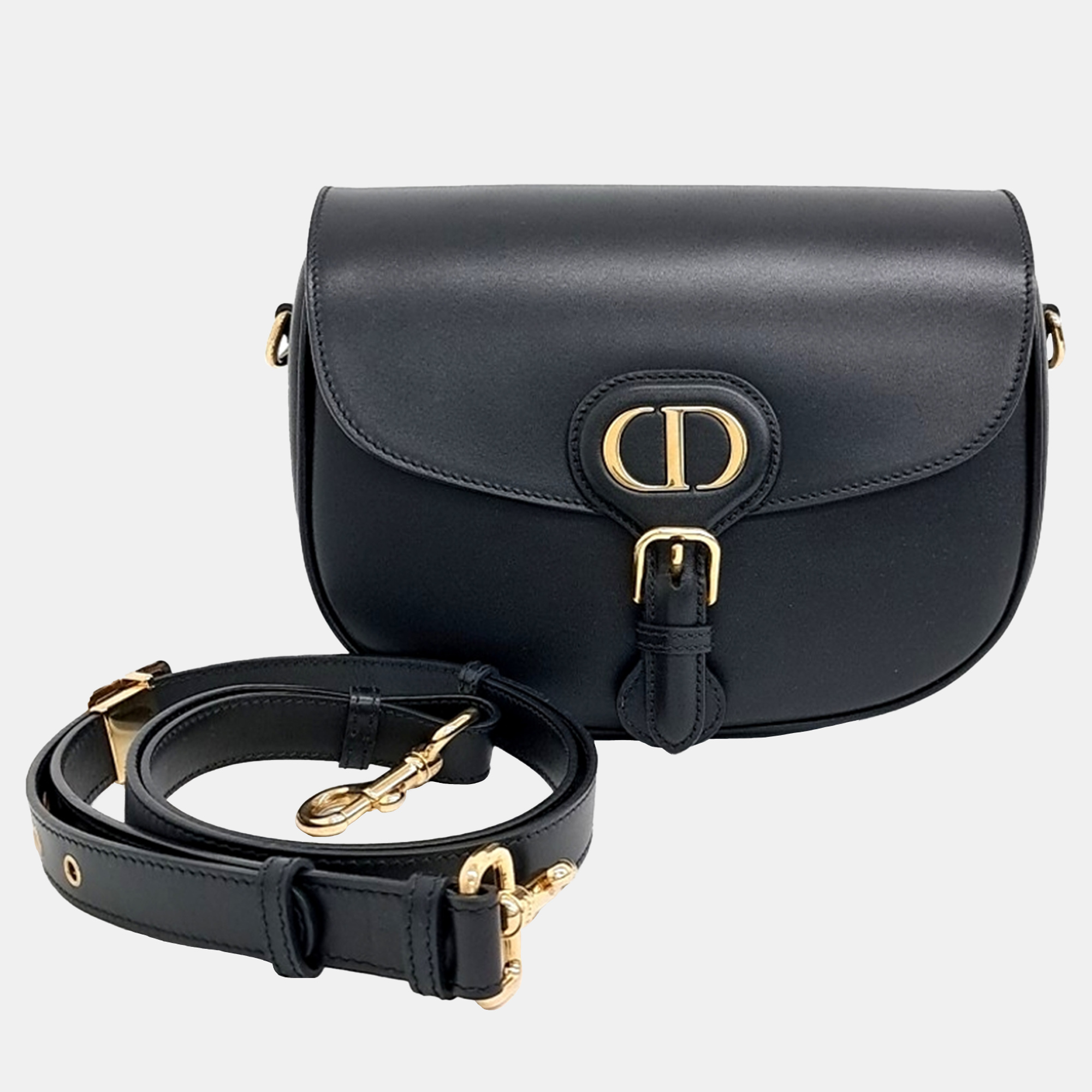 

Dior Black Leather Bobby Bag Medium