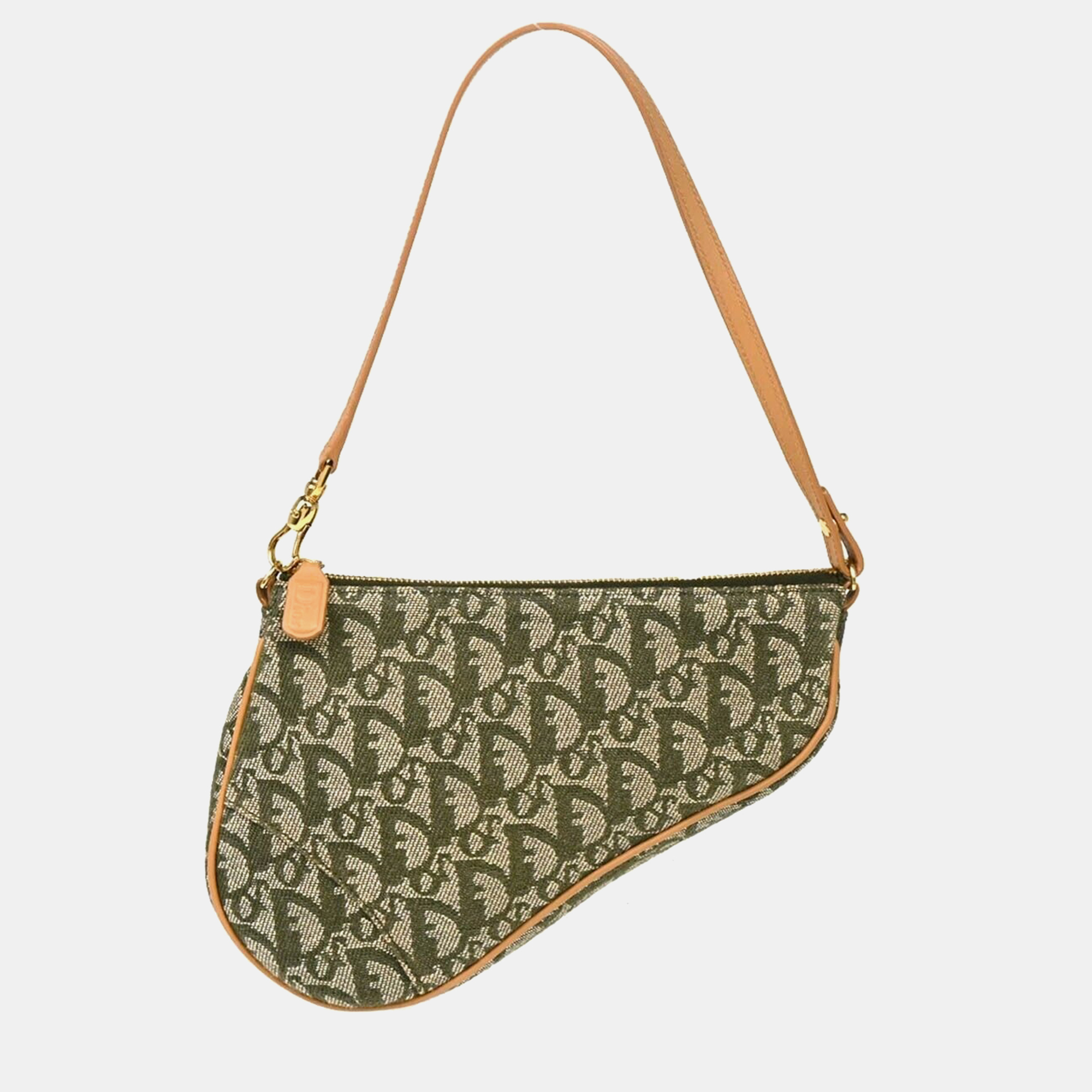 

Christian Dior Green Trotter Saddle Handbag